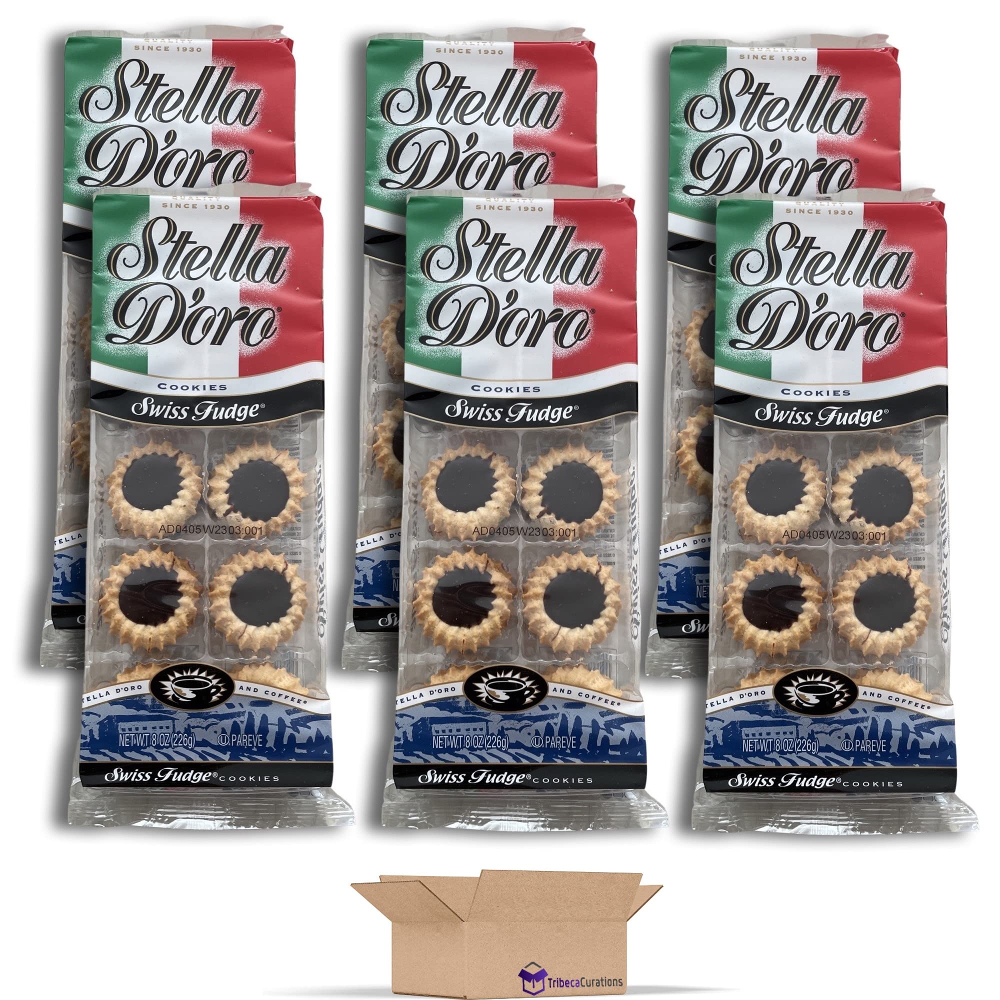 Stella D'oro Swiss Fudge Cookie Value Pack | 8 Ounce | Pack of 6 2