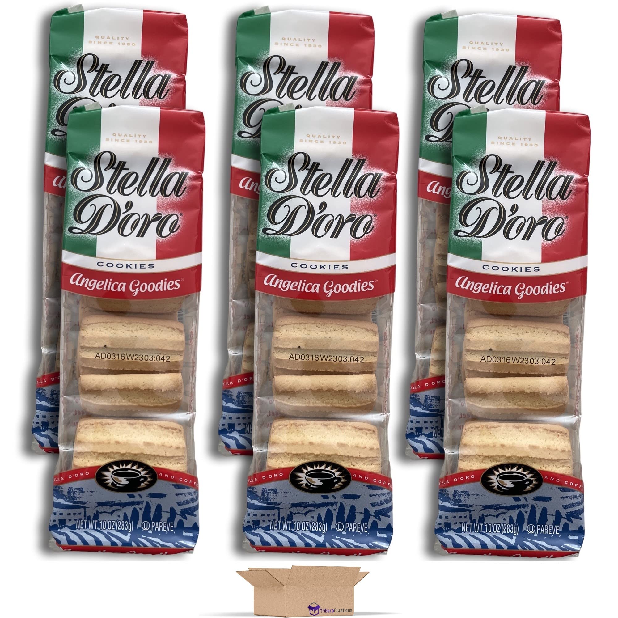 Stella D'oro Angelica Goodies Cookie Value Pack | 10 Ounce | Pack of 6