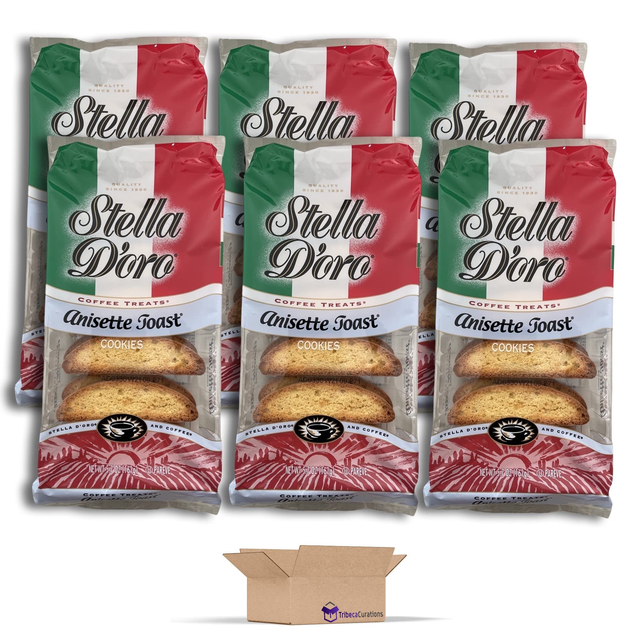 Stella D'oro Anisette Toast Cookie Value Pack | 5.7 Ounce | Pack of 6 4