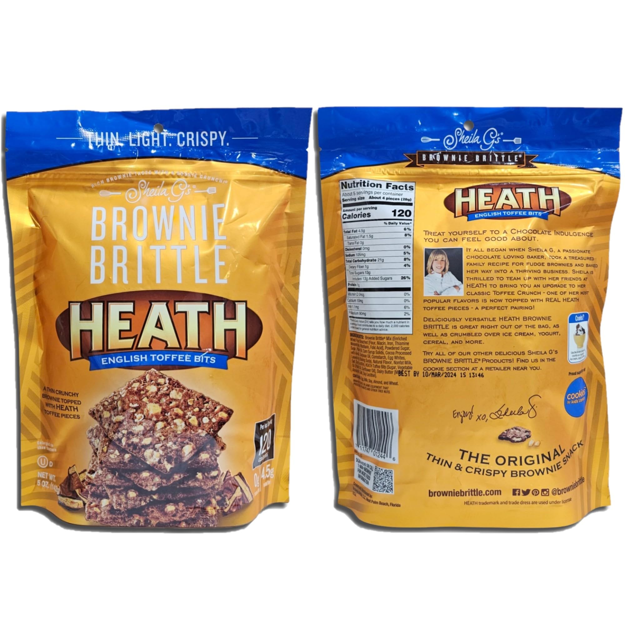Brownie Brittle Variety Pack | 6 Unique Flavors | 5 Ounce Bag | Pack of 6 5