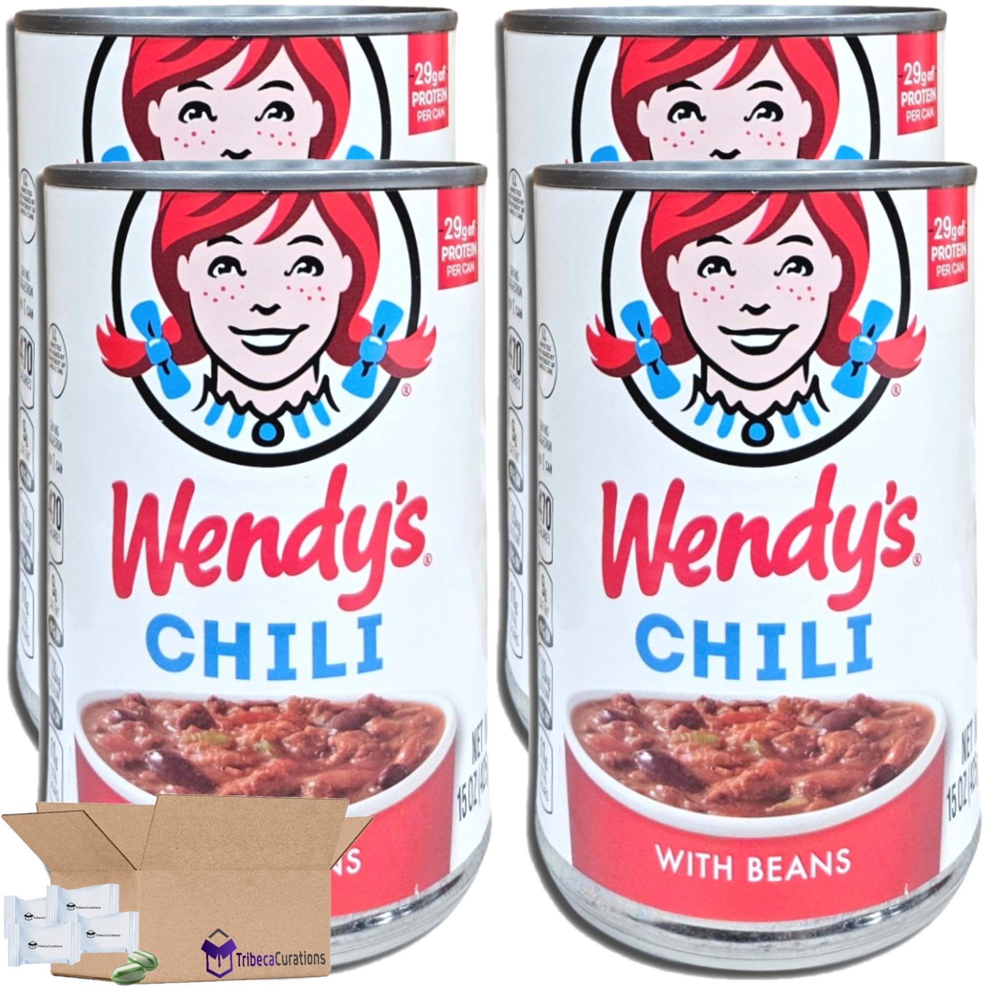 Wendy Chili With Beans Value Pack | 15 Ounce Can | Pack of 4
