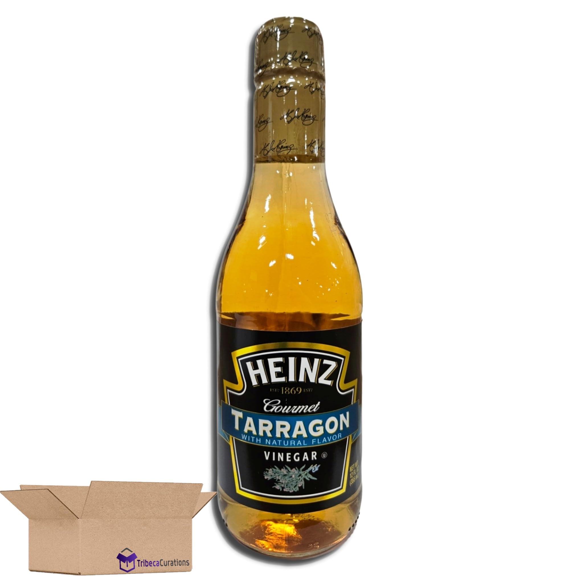 Gourmet Tarragon Vinegar Value Pack   | 12 Fl Oz | Pack of 4 3