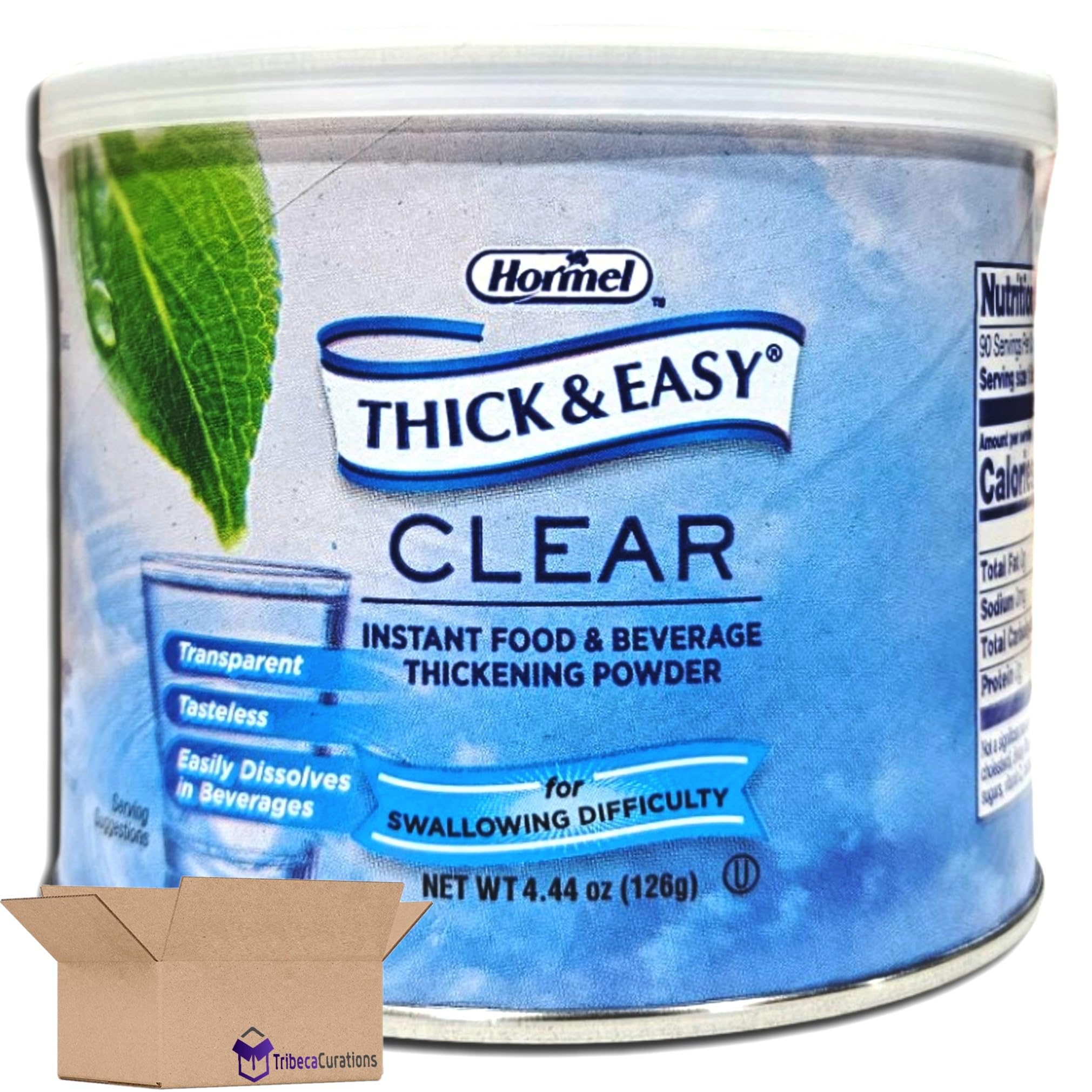 Clear Instant Food & Beverage Thickening Powder Value Pack | 4.44 Ounce Can | Pack of 4 3