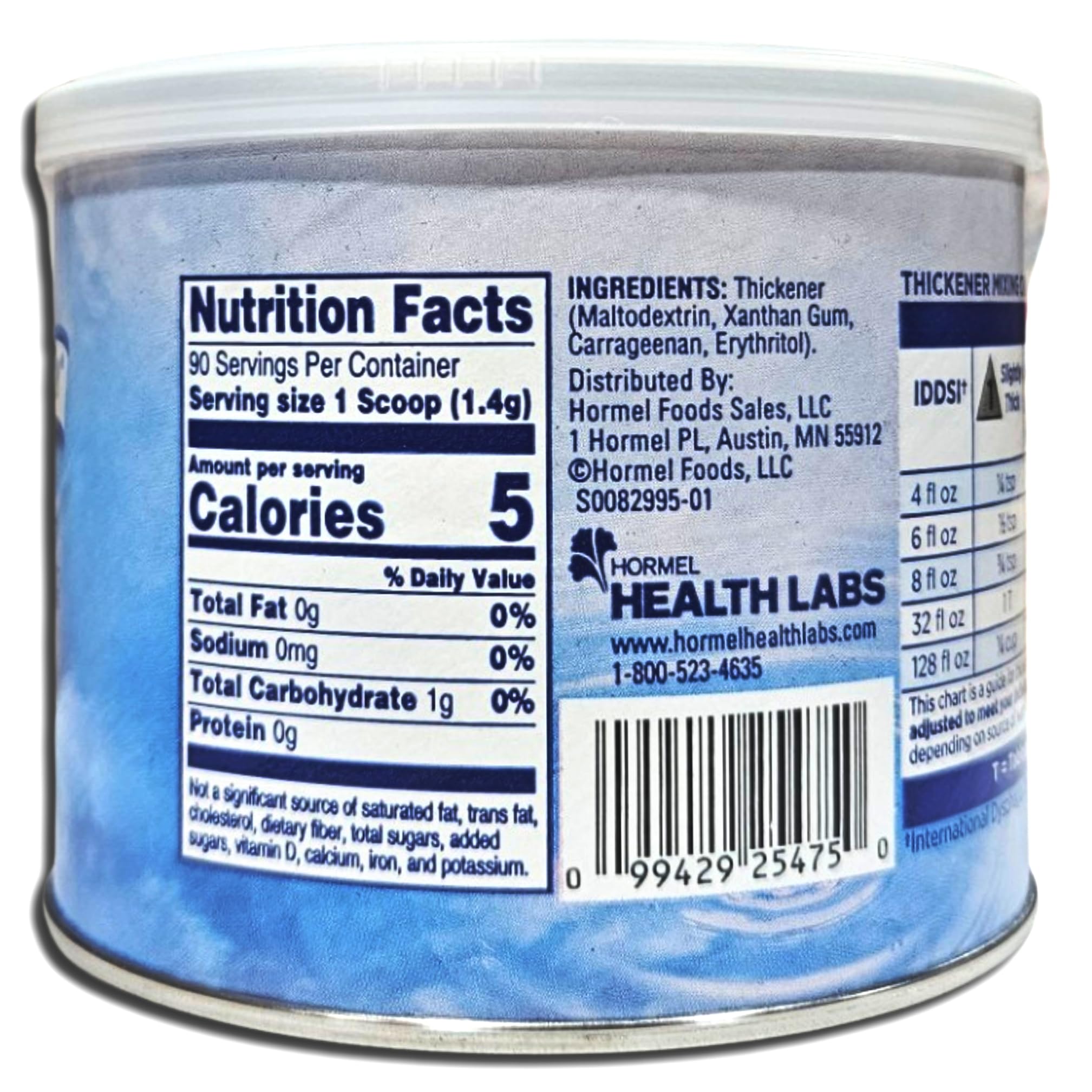 Clear Instant Food & Beverage Thickening Powder Value Pack | 4.44 Ounce Can | Pack of 4 4