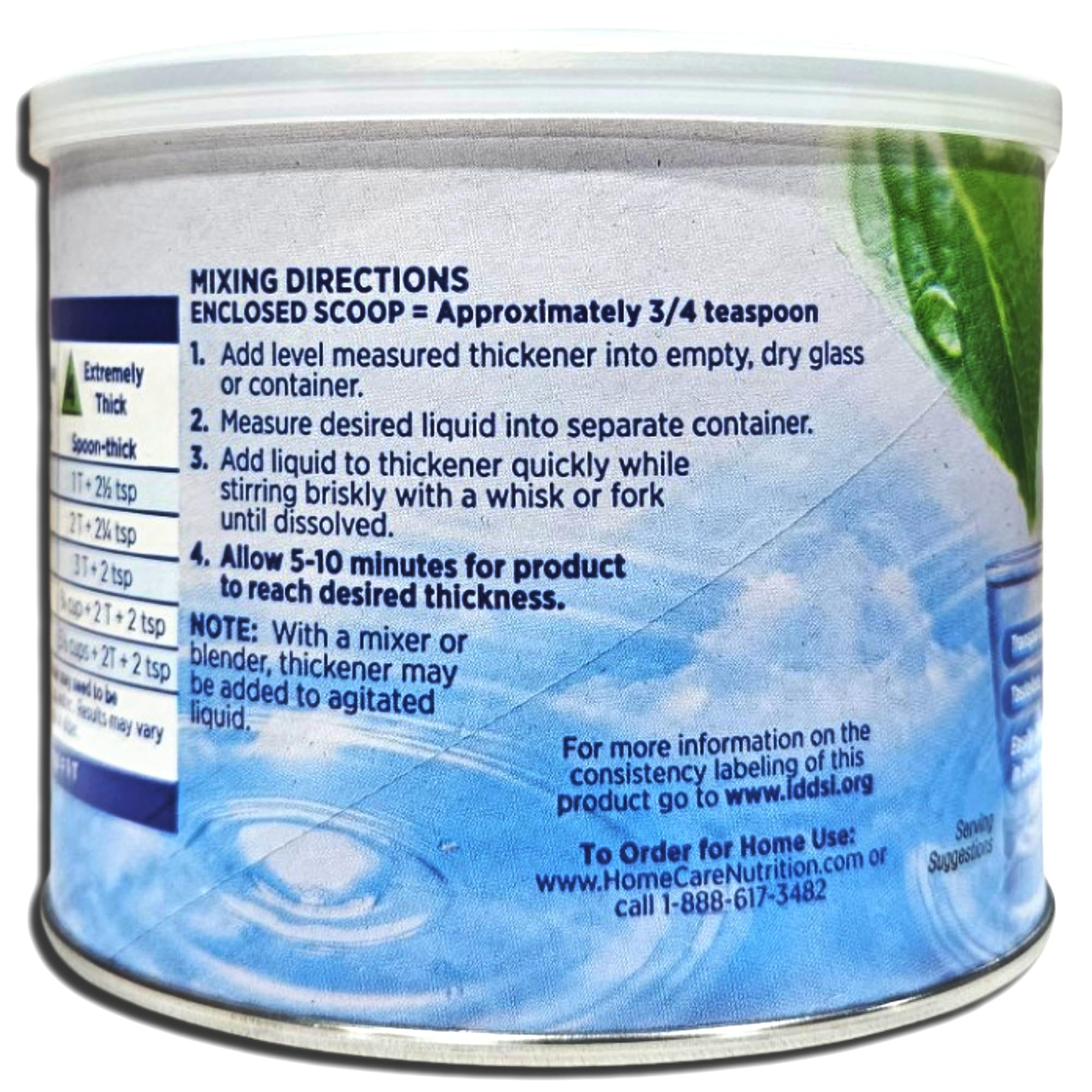 Clear Instant Food & Beverage Thickening Powder Value Pack | 4.44 Ounce Can | Pack of 4 6