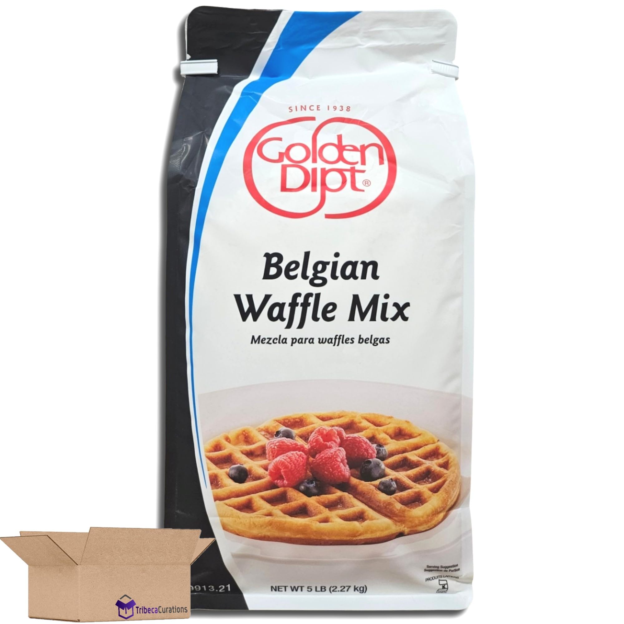 Golden Dip Belgian Waffle Mix | 5 Pound Bulk Bag 2