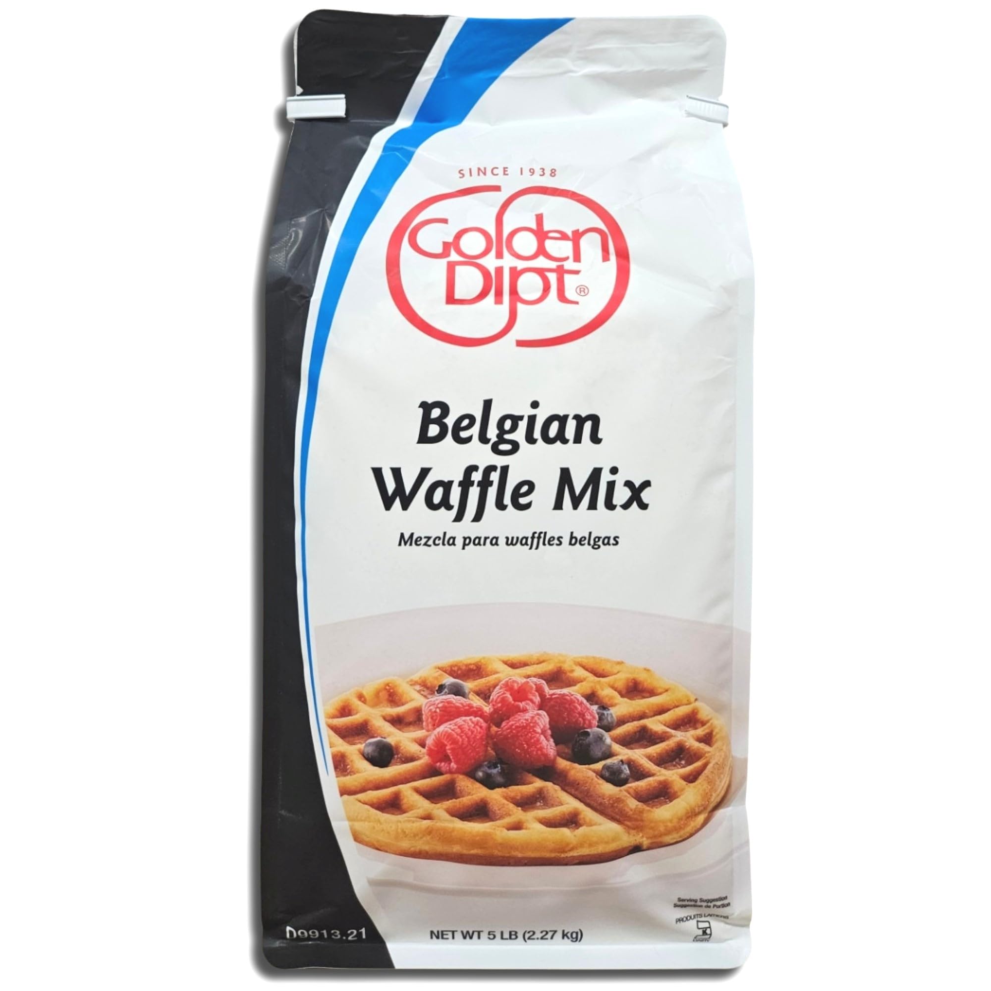 Golden Dip Belgian Waffle Mix | 5 Pound Bulk Bag 3