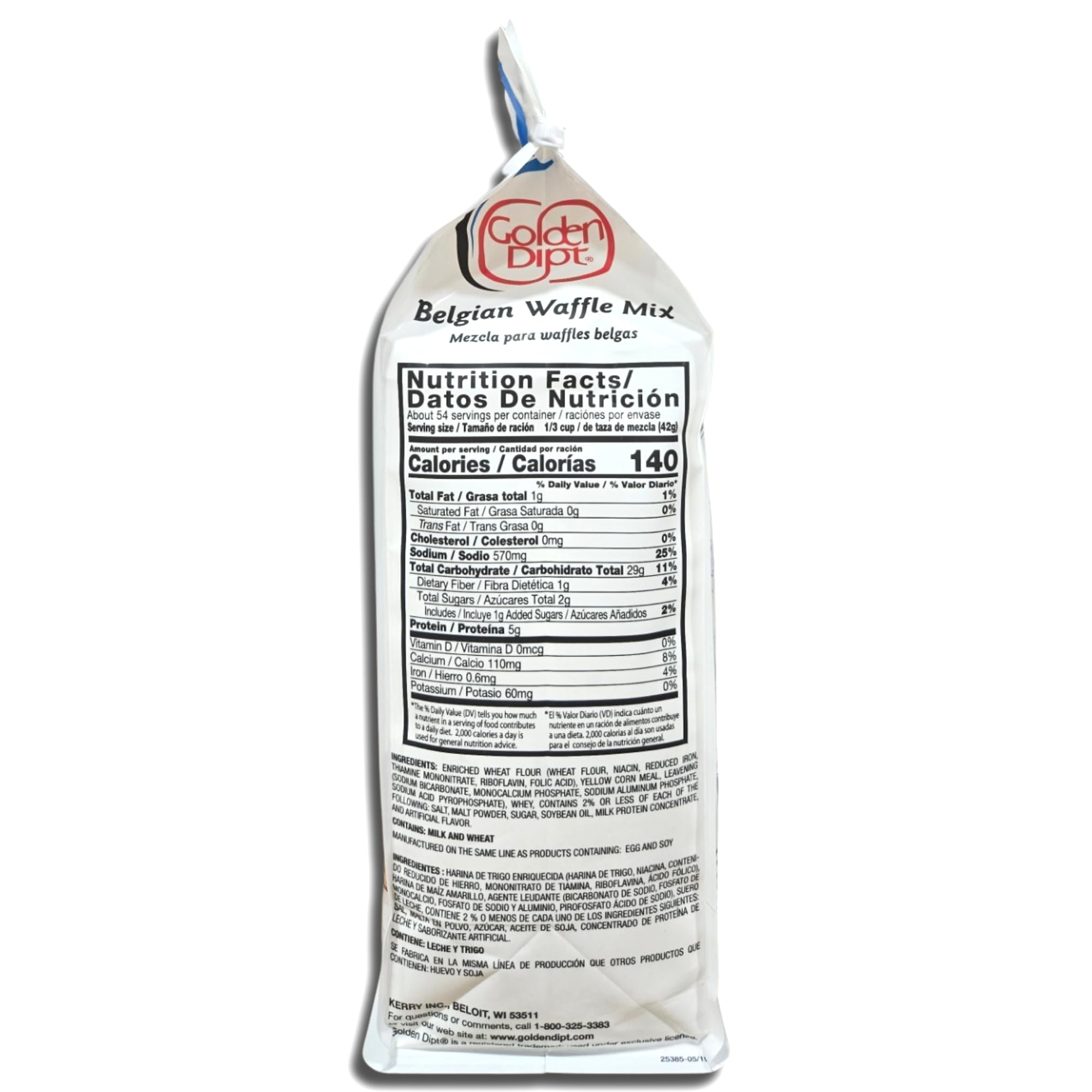 Golden Dip Belgian Waffle Mix | 5 Pound Bulk Bag 4