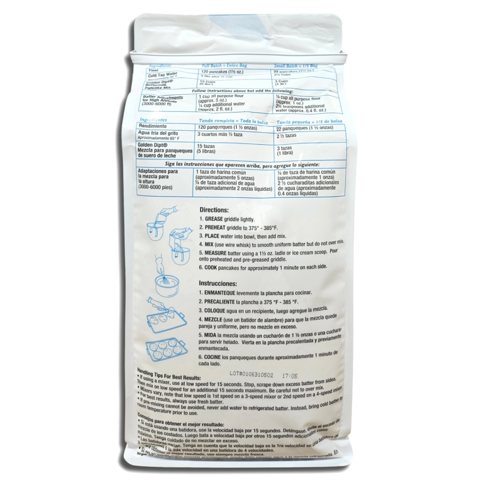 Golden Dip Buttermilk Pancake Mix | 5 Pound Bulk Bag 6