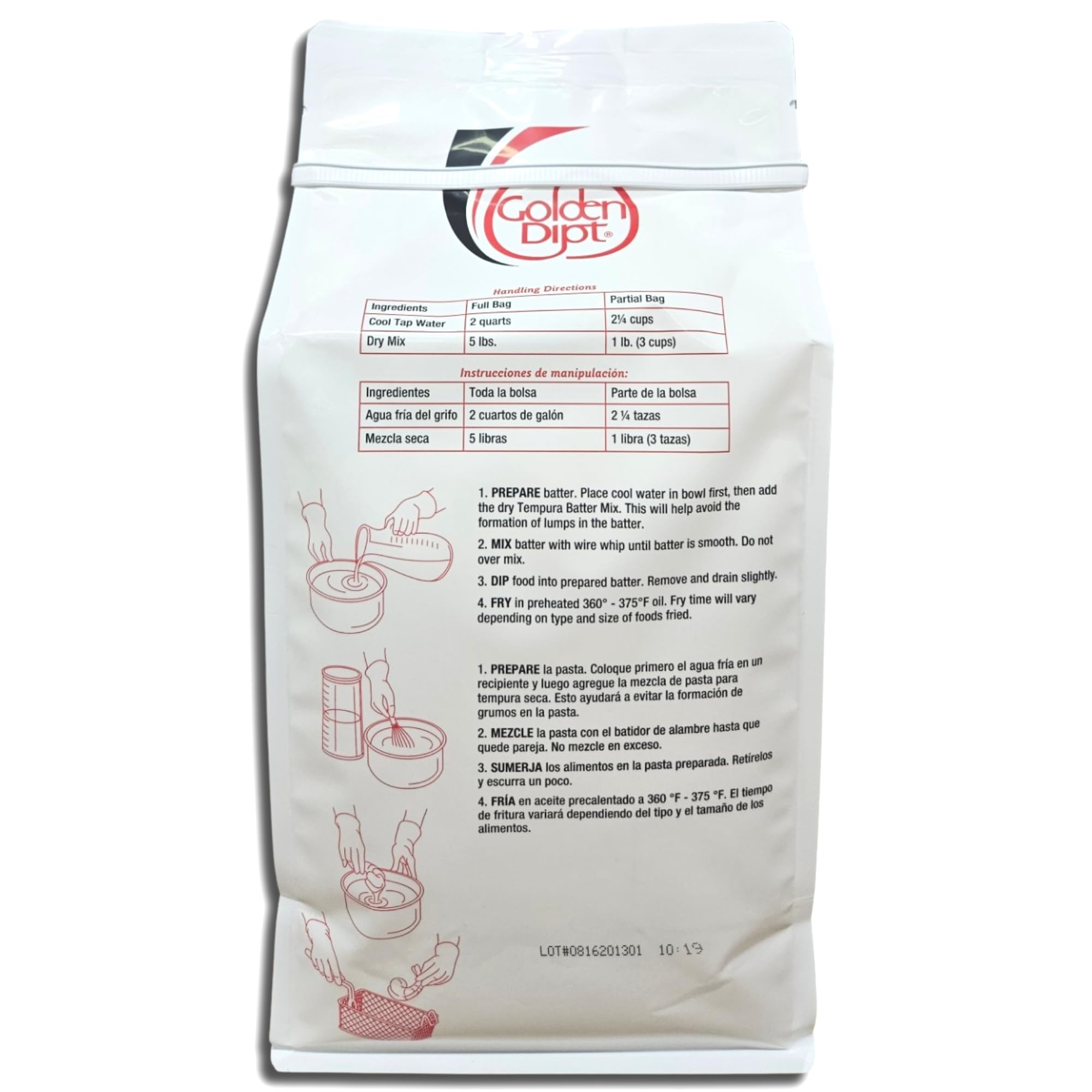 Golden Dip Imperial Tempura Batter Mix | 5 Pound Bulk Bag 6