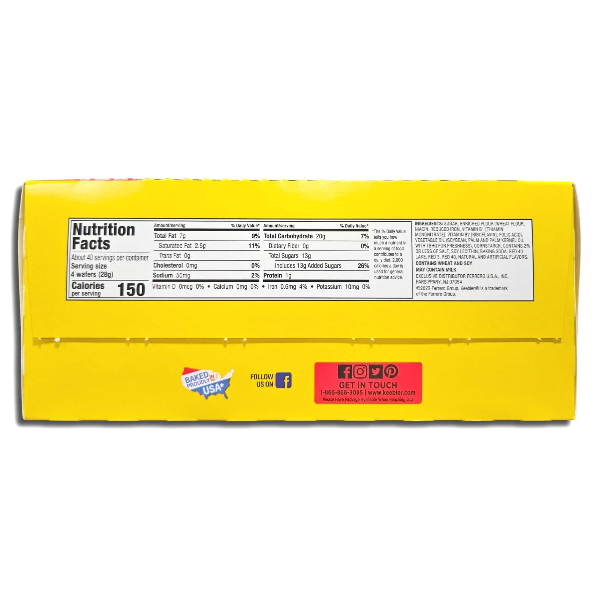 King Size Sugar Wafer Variety Pack | Chocolate, Strawberry, & Vanilla | 4.4 Ounce | Pack of 27 5