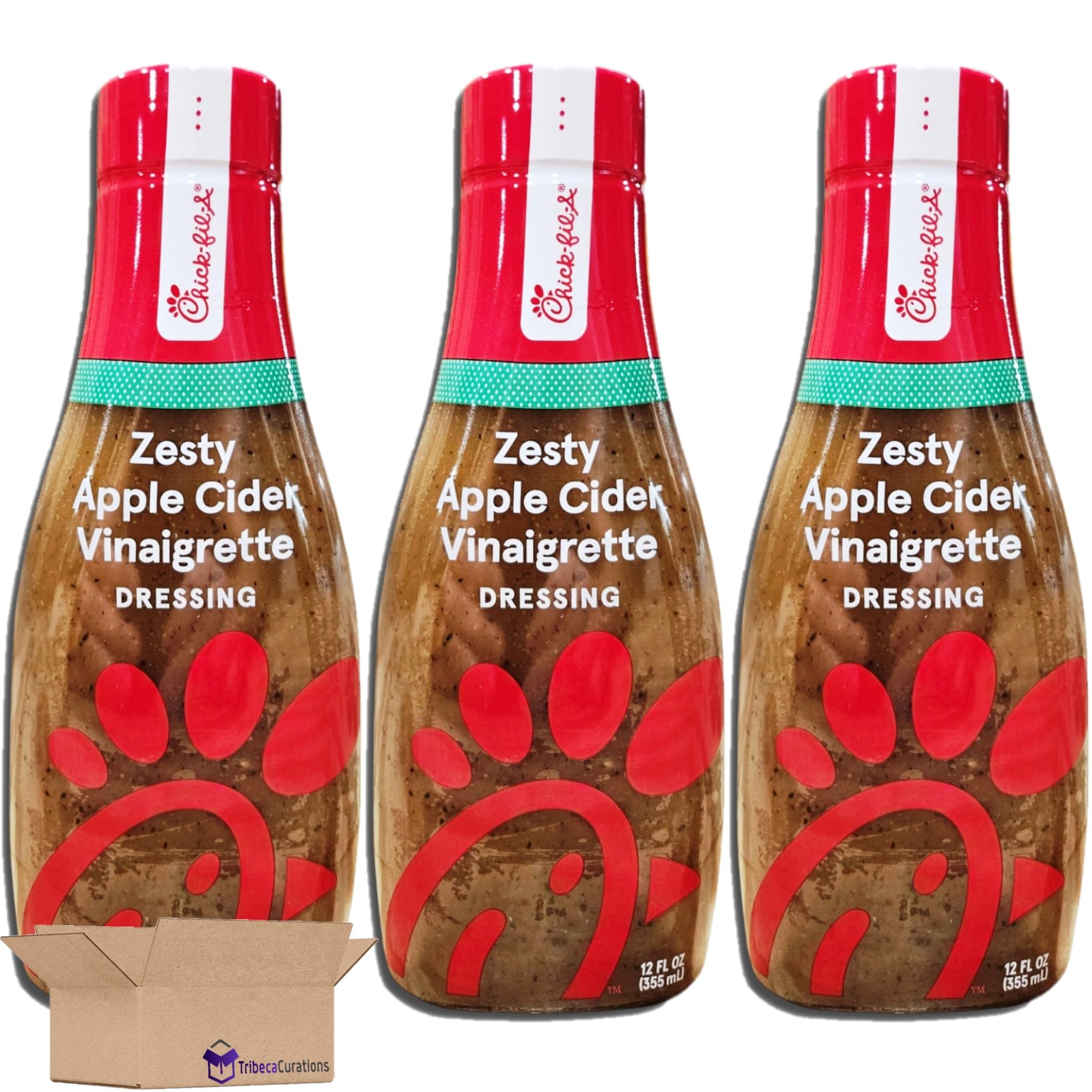 Zesty Apple Cider Vinaigrette Salad Dressing Value Pack | 12 Fl Oz Bottle | Pack of 3