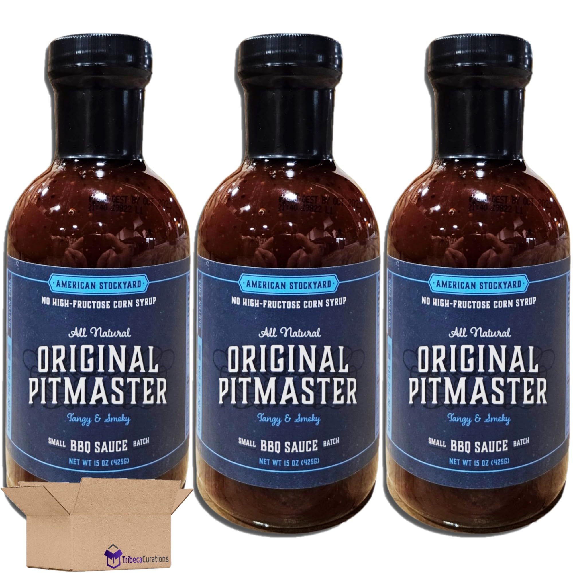 Original Pitmaster Premium Barbecue Sauce Value Pack | 15 Ounce | Pack of 3