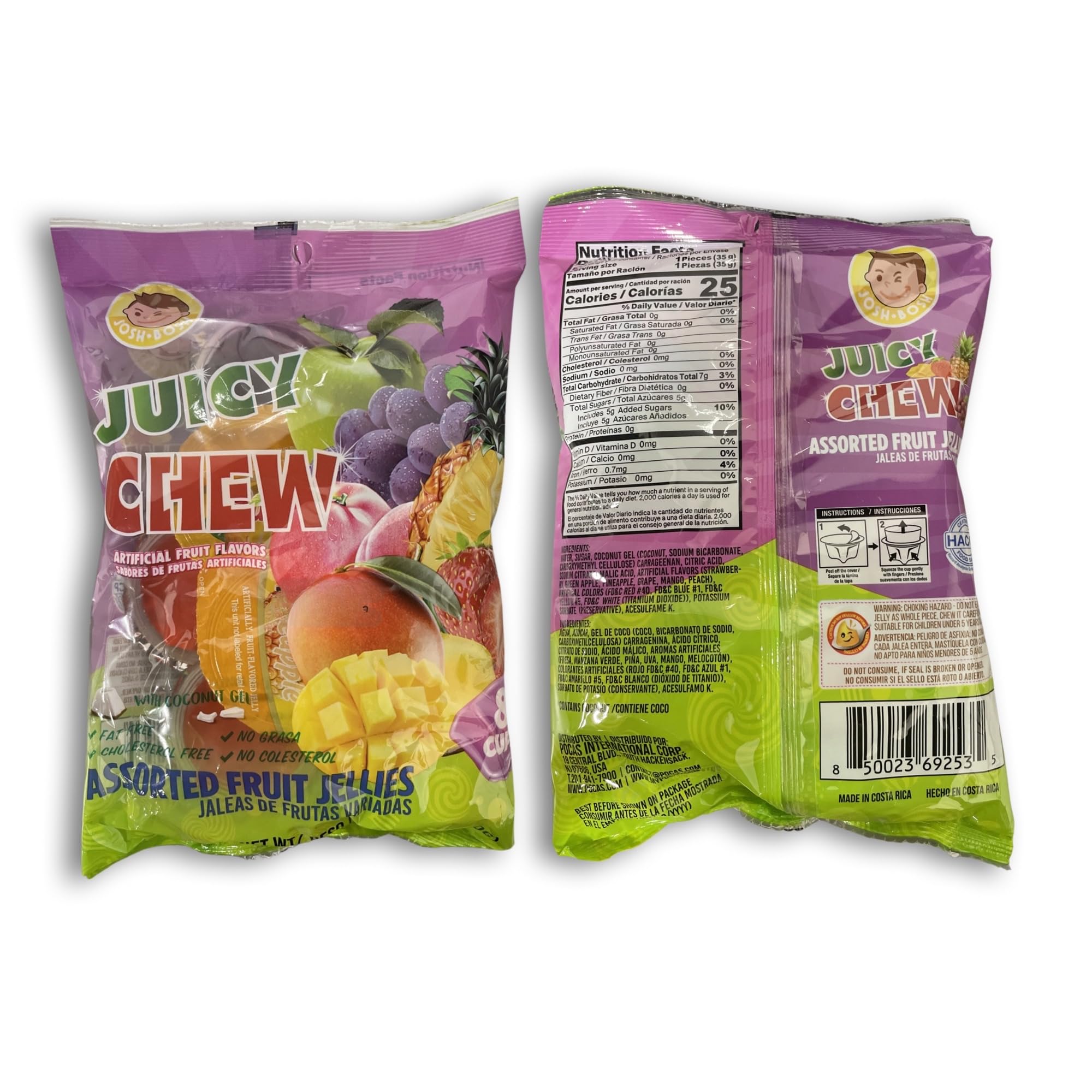 Juicy Chew Assorted Fruit Jellies Value Pack| 8 Count Bag | Pack of 6 (48 Total Cups) 4