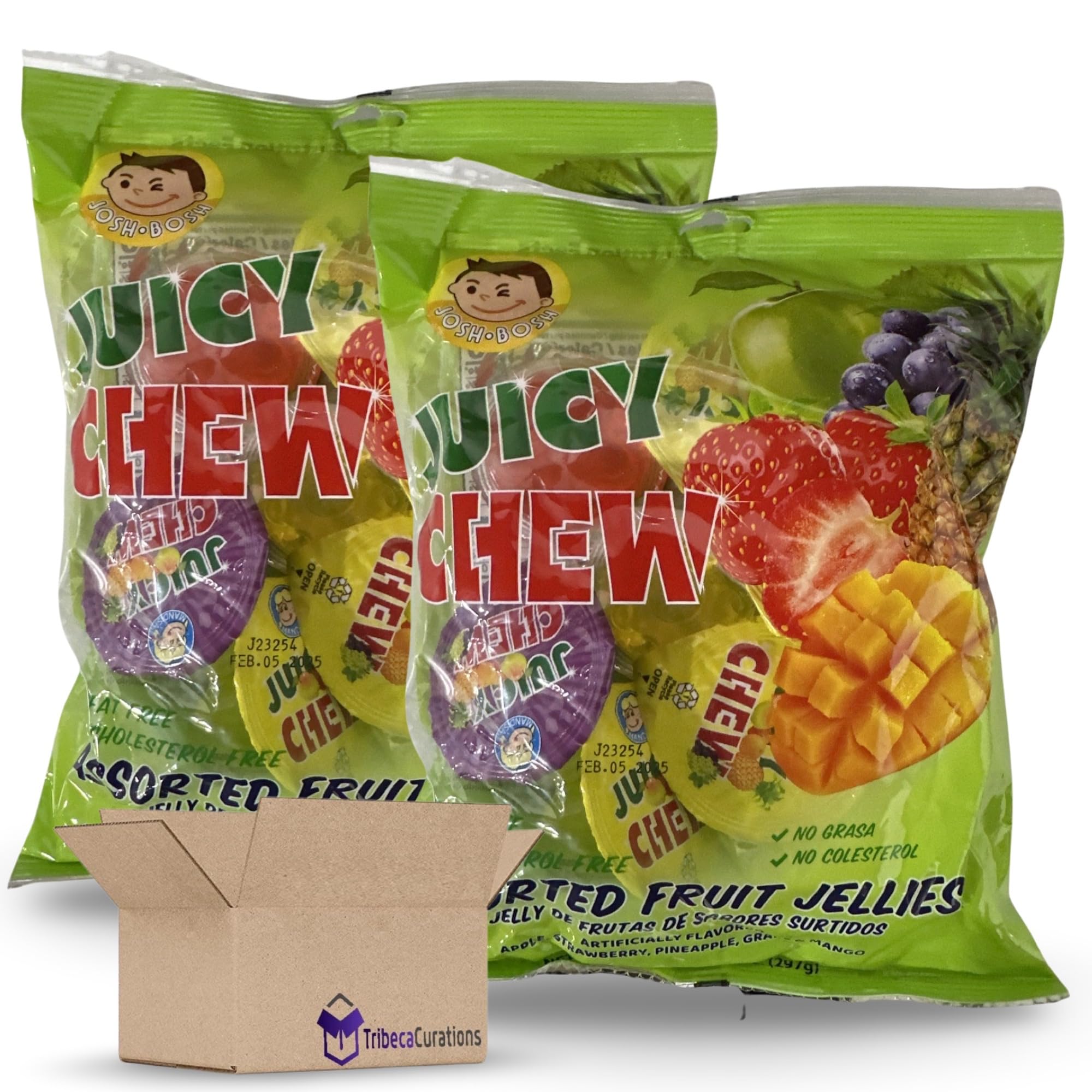 Juicy Chew Assorted Fruit Jellies Value Pack | 8 Count Bag | Pack of 2 (16 Total Cups) 2