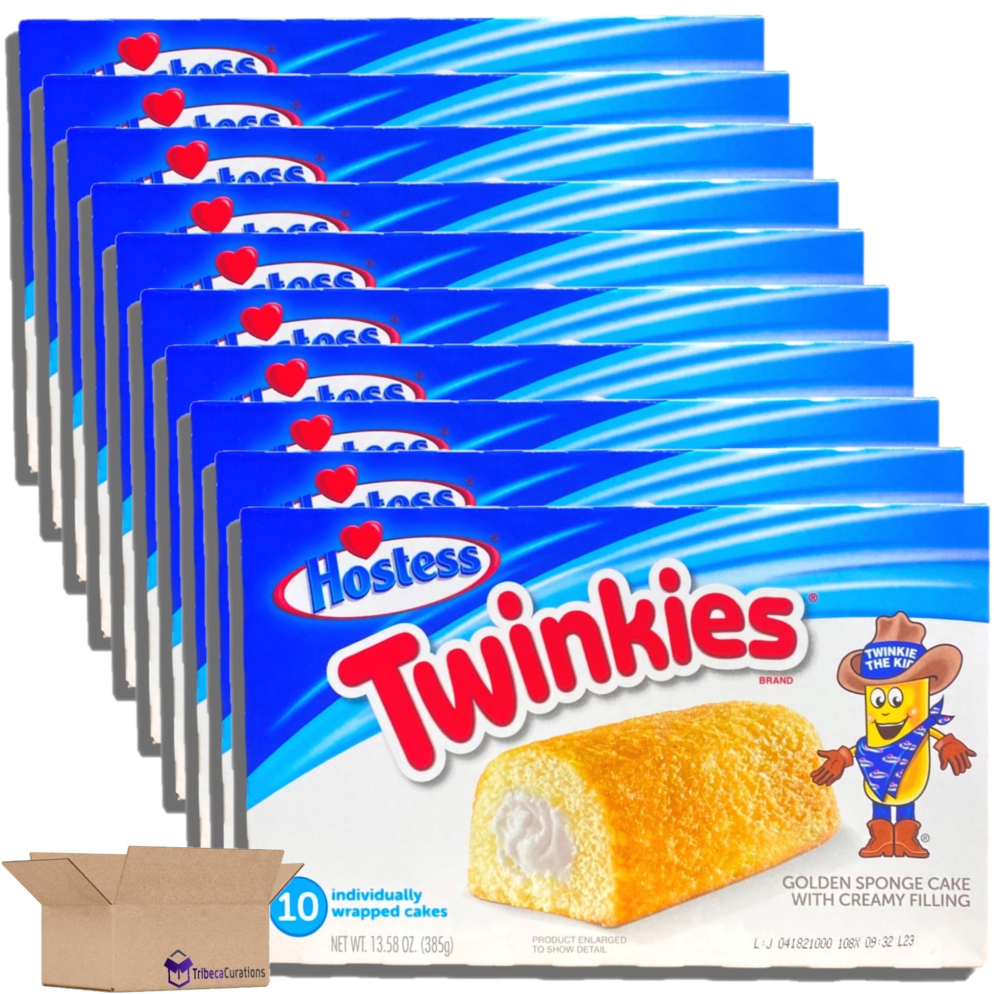 Hostess Original Twinkies Bulk Value Pack   10 Count Box | Pack of 10 (100 Total Twinkies)