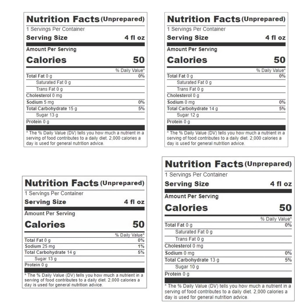 Fruit Juice Individual Cups Variety Pack | Apple, Cran-Grape, Cranberry, & Orange   4 Fl Oz Cup | Pack of 24 5