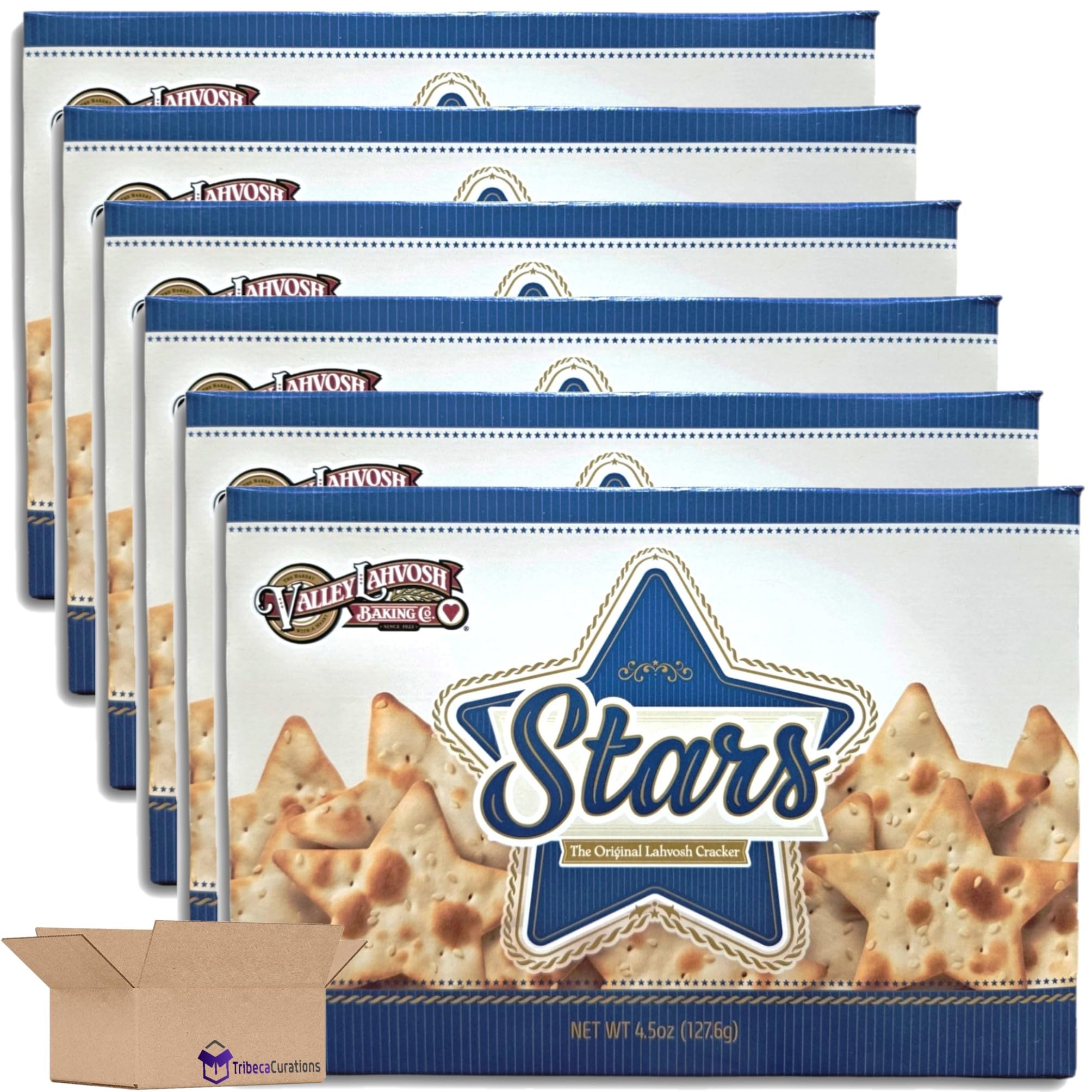 Valley Lahvosh Star Crackers Value Pack   | 4.5 oz | Pack of 6 2