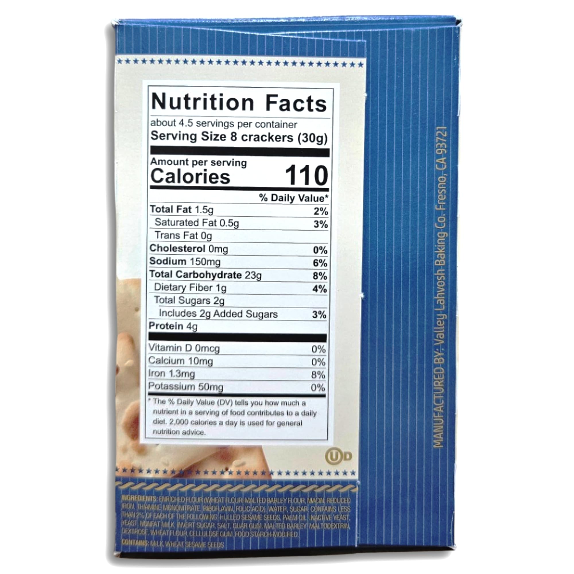 Valley Lahvosh Star Crackers Value Pack   | 4.5 oz | Pack of 6 5