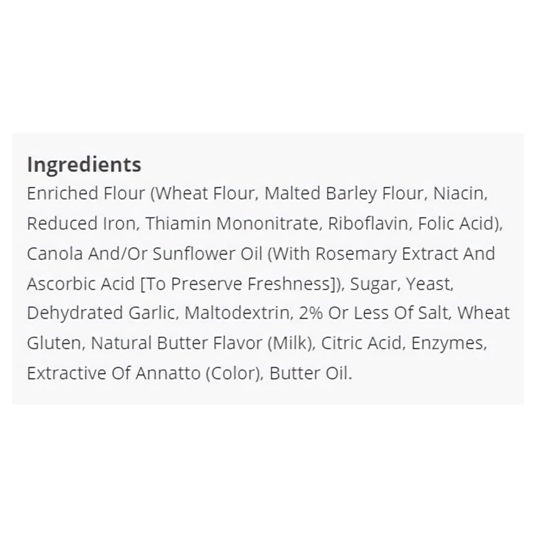 Mrs. Cubbison's Butter & Garlic Texas Toast Croutons Value Pack   | 5 Ounce Resealable Bag | Pack of 9 6