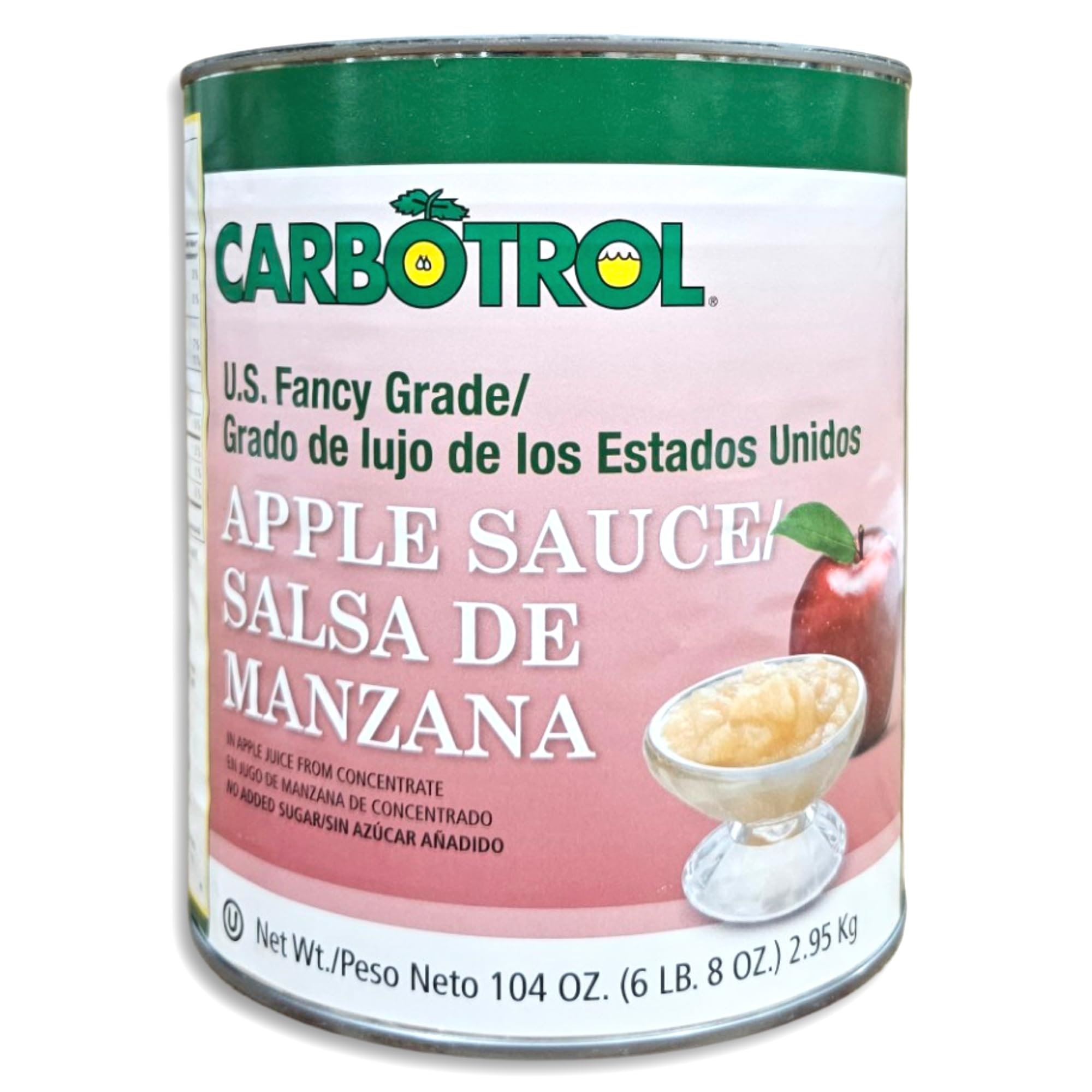 Carbotrol | U.S. Fancy Grade Apple Sauce Value Pack | 105 Ounce Can | Case of 6 3