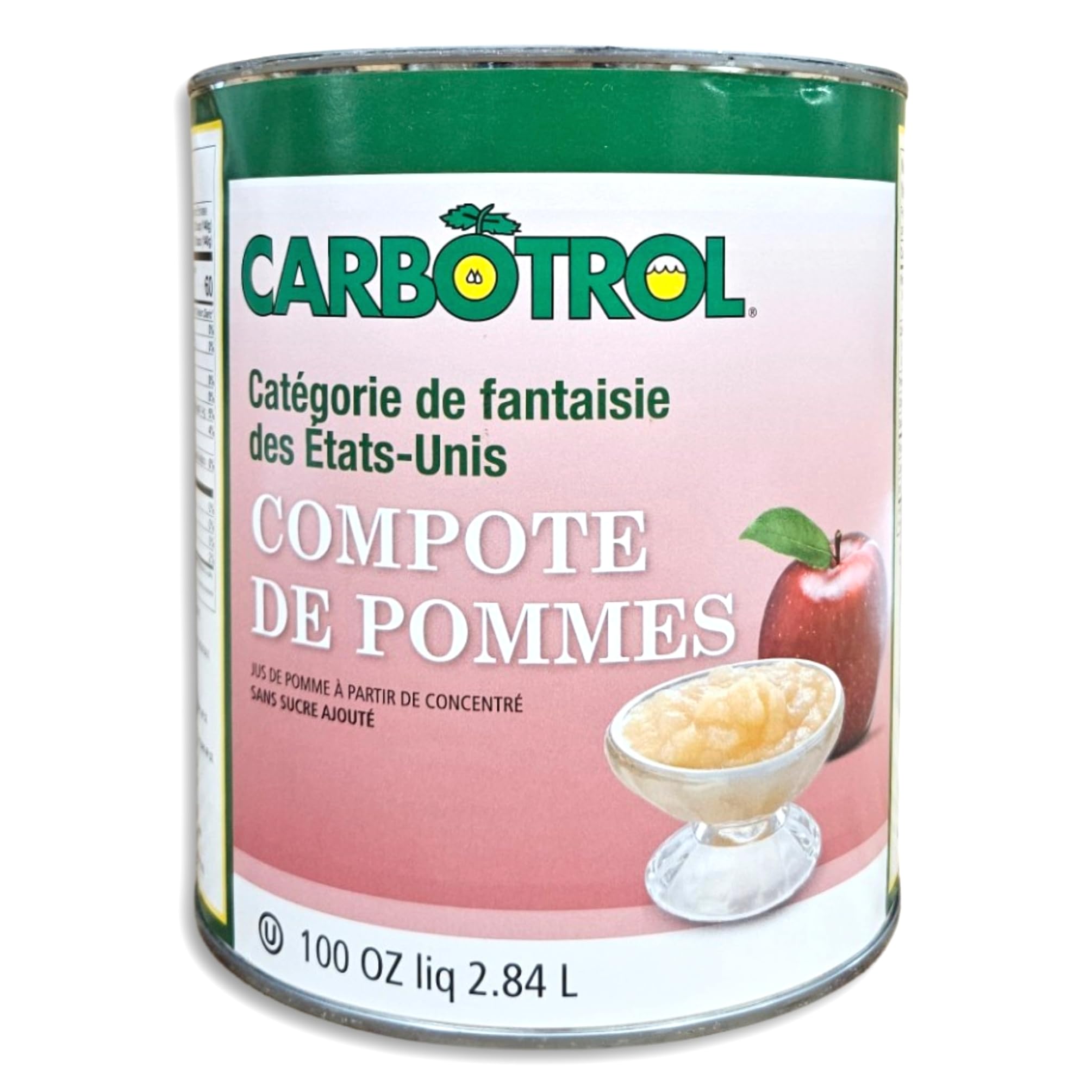 Carbotrol | U.S. Fancy Grade Apple Sauce Value Pack | 105 Ounce Can | Case of 6 5