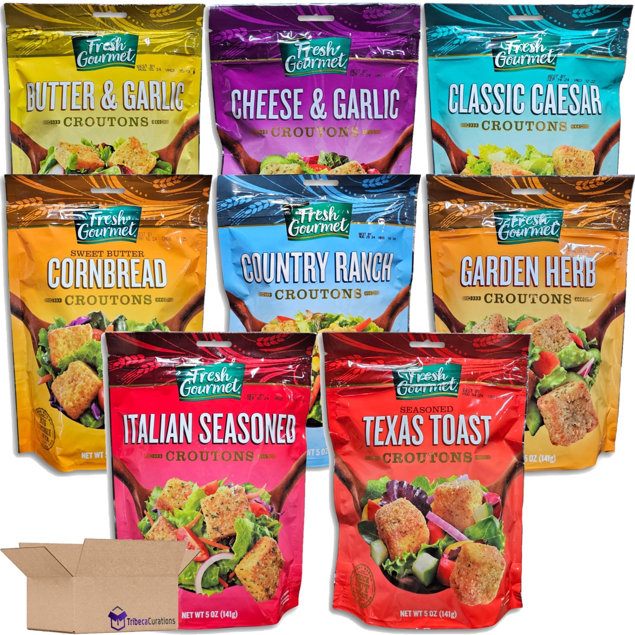 Ultimate Crouton Variety Pack | 8 Unique Flavors   5 Ounce Bag | Pack of 8
