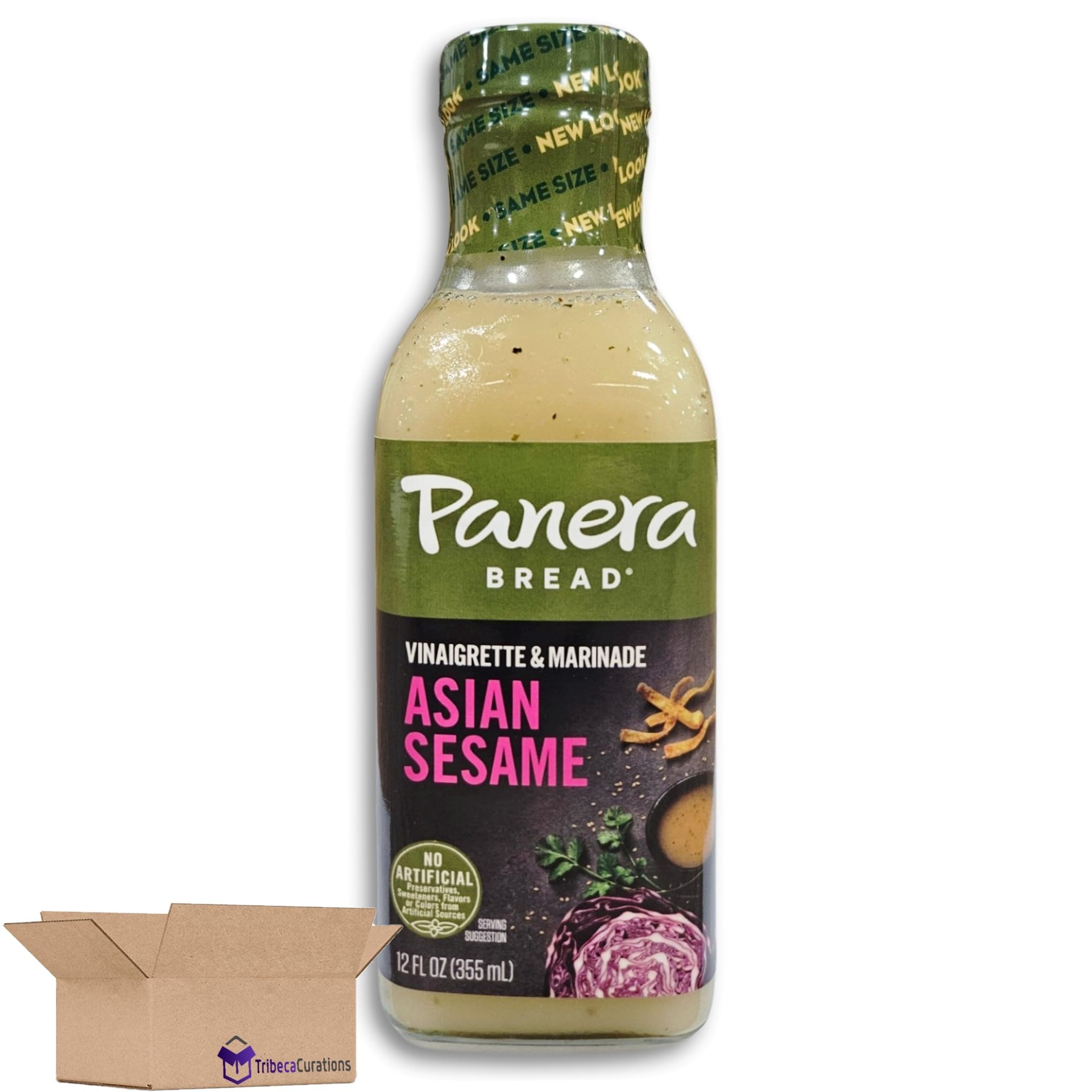 Asian Sesame Vinaigrette Salad Dressing & Marinade by Panera | 12 Ounce | Pack of 3 3