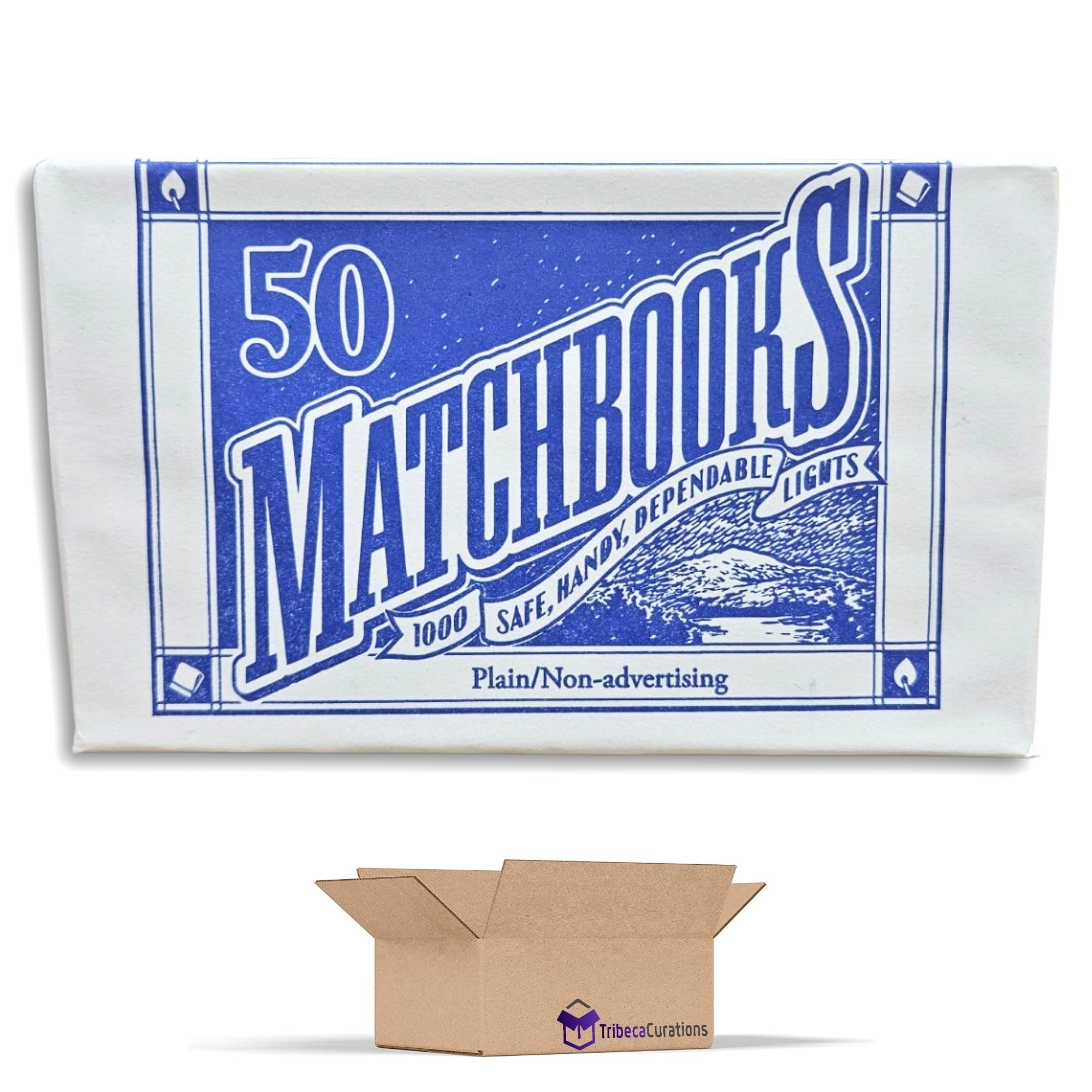 Plain White Matchbooks Value Pack   | 50 Count Box | Pack of 10 3