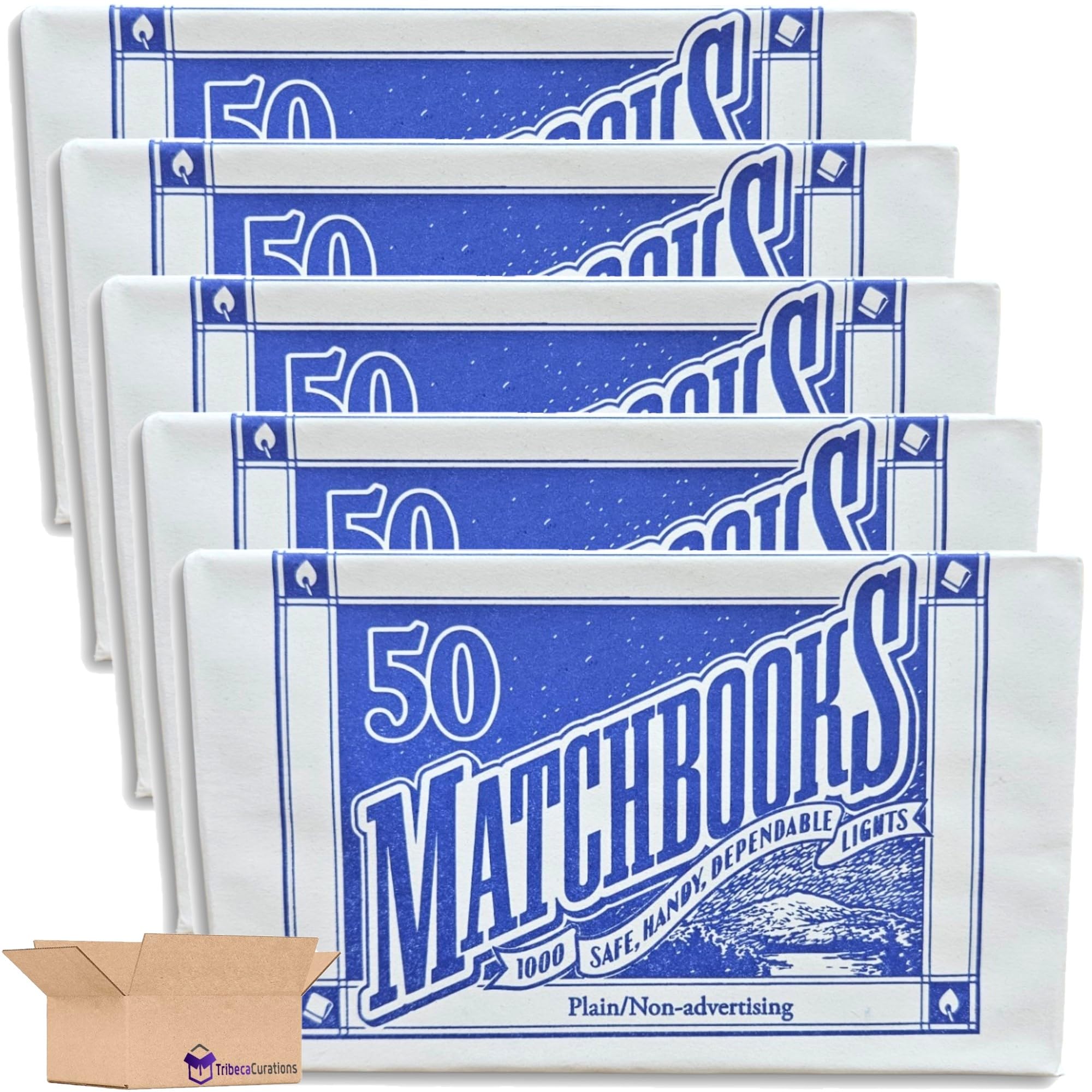 Plain White Matchbooks Value Pack | 50 Count Box | Pack of 5 2