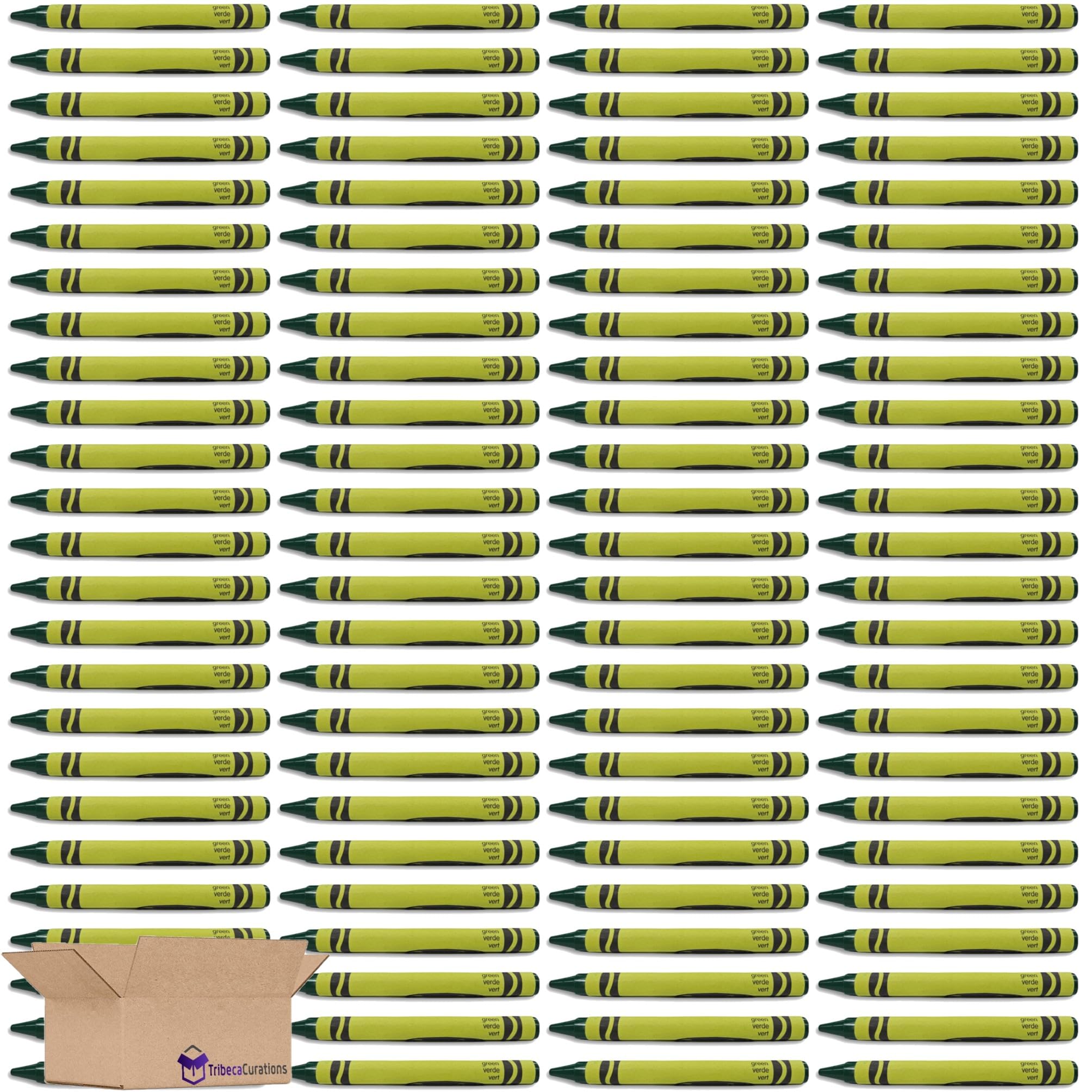 Green Crayon Bulk Value Pack   | 100 Count