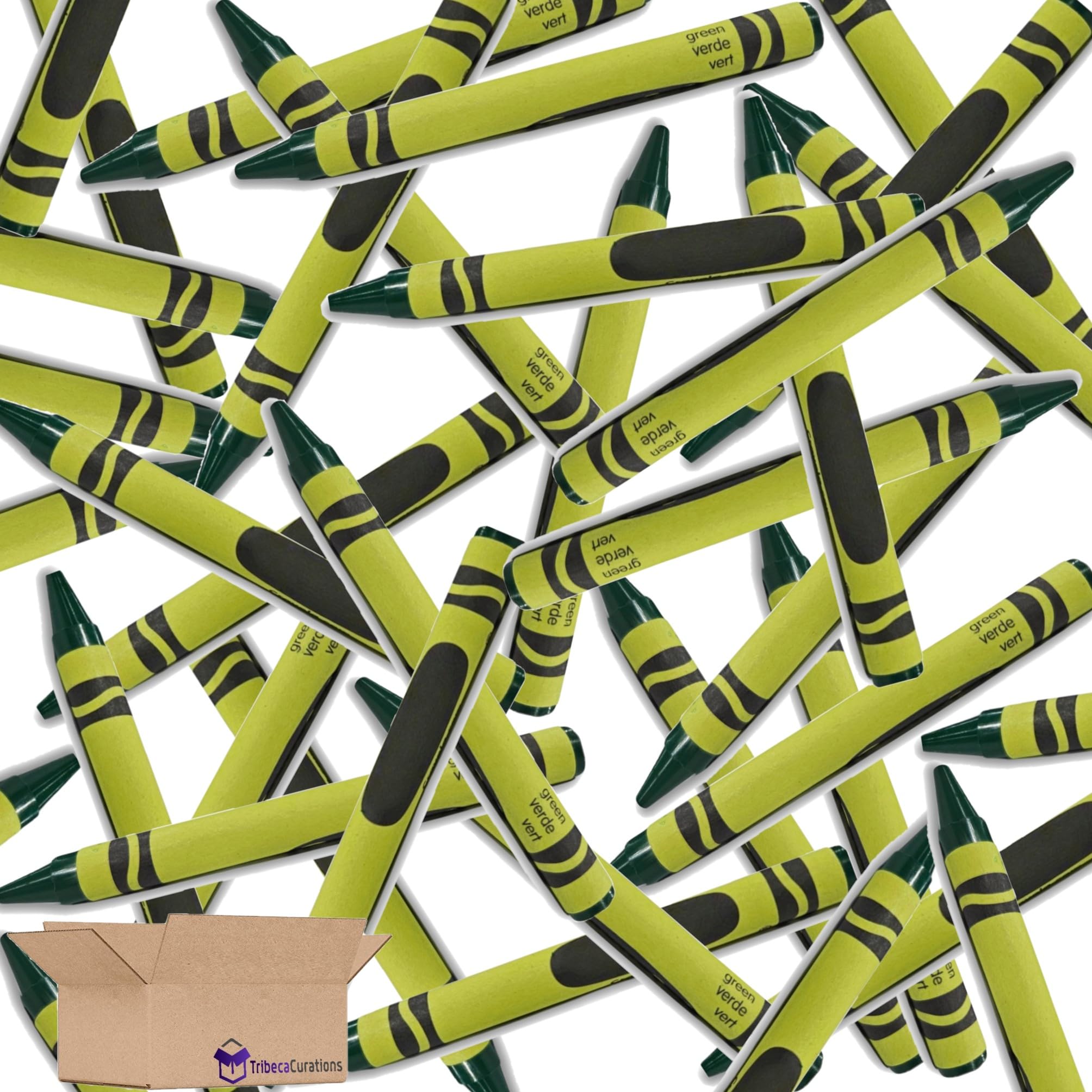 Green Crayon Bulk Value Pack   | 100 Count 4