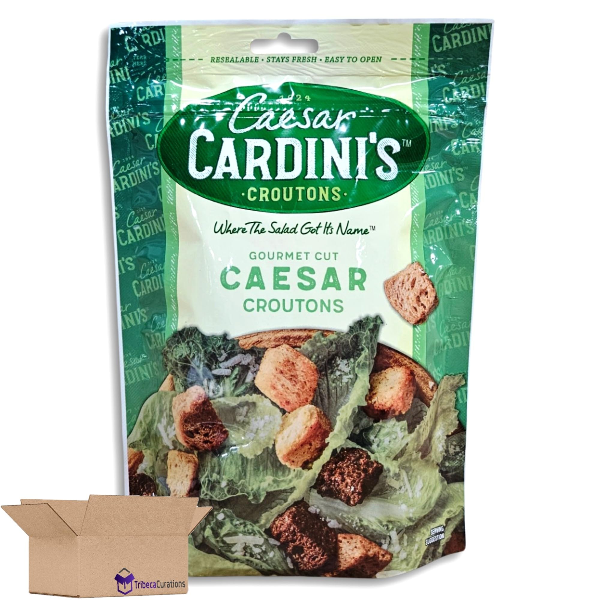 Gourmet Cut Caesar Croutons Value Pack   5 Ounce Bag | Pack of 6 3