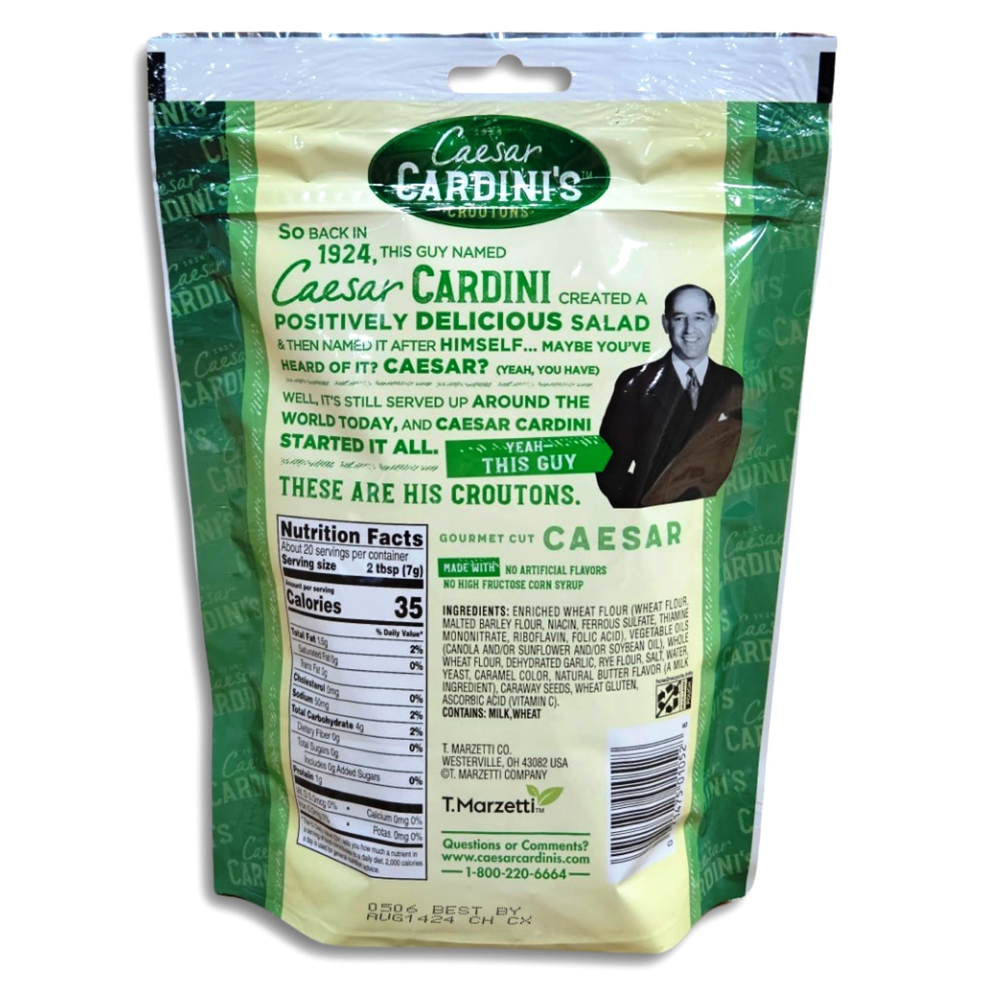 Gourmet Cut Caesar Croutons Value Pack   5 Ounce Bag | Pack of 12 4