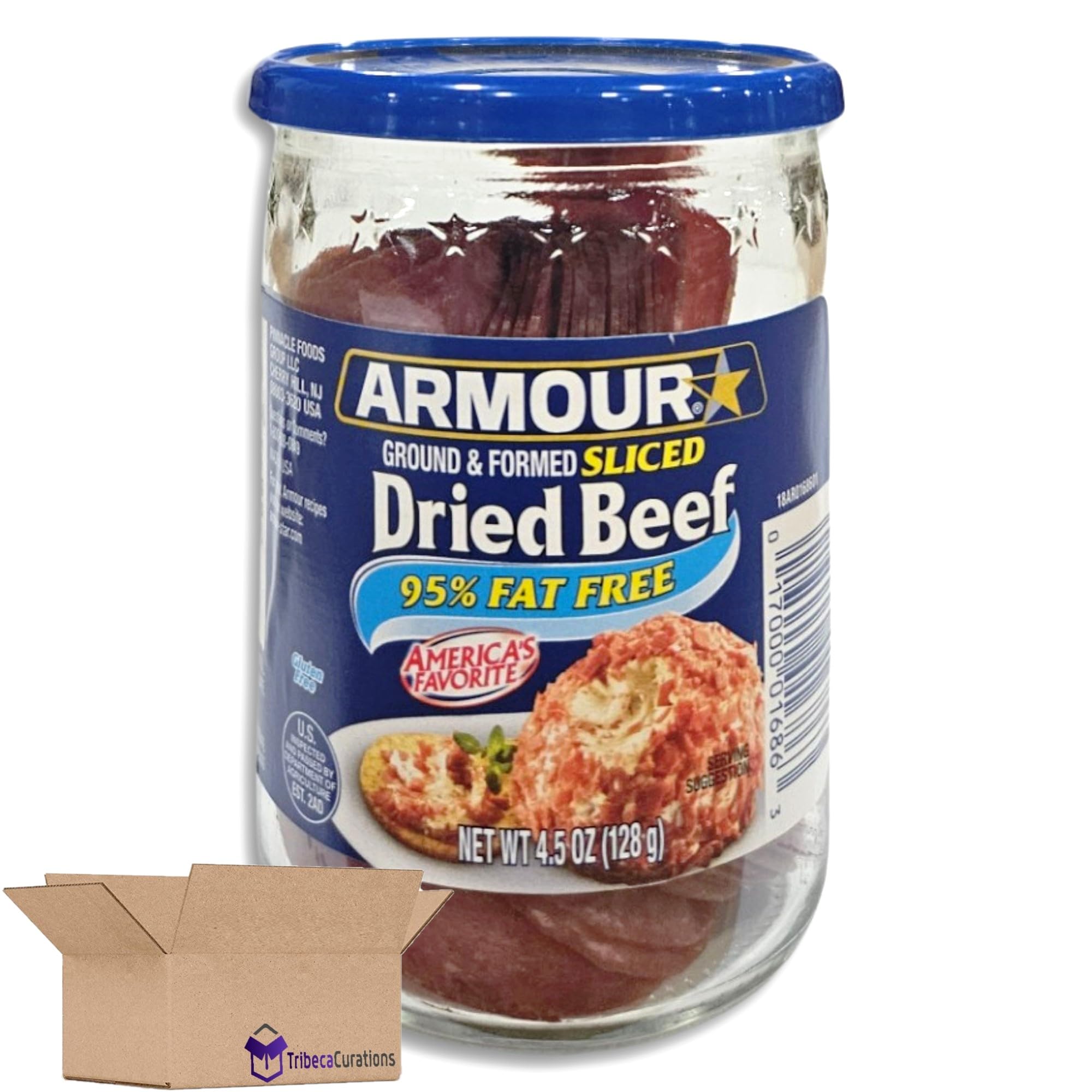 Armour 95% Fat Free Sliced Dried Beef Value Pack   4.5 Ounce | Pack of 6 3