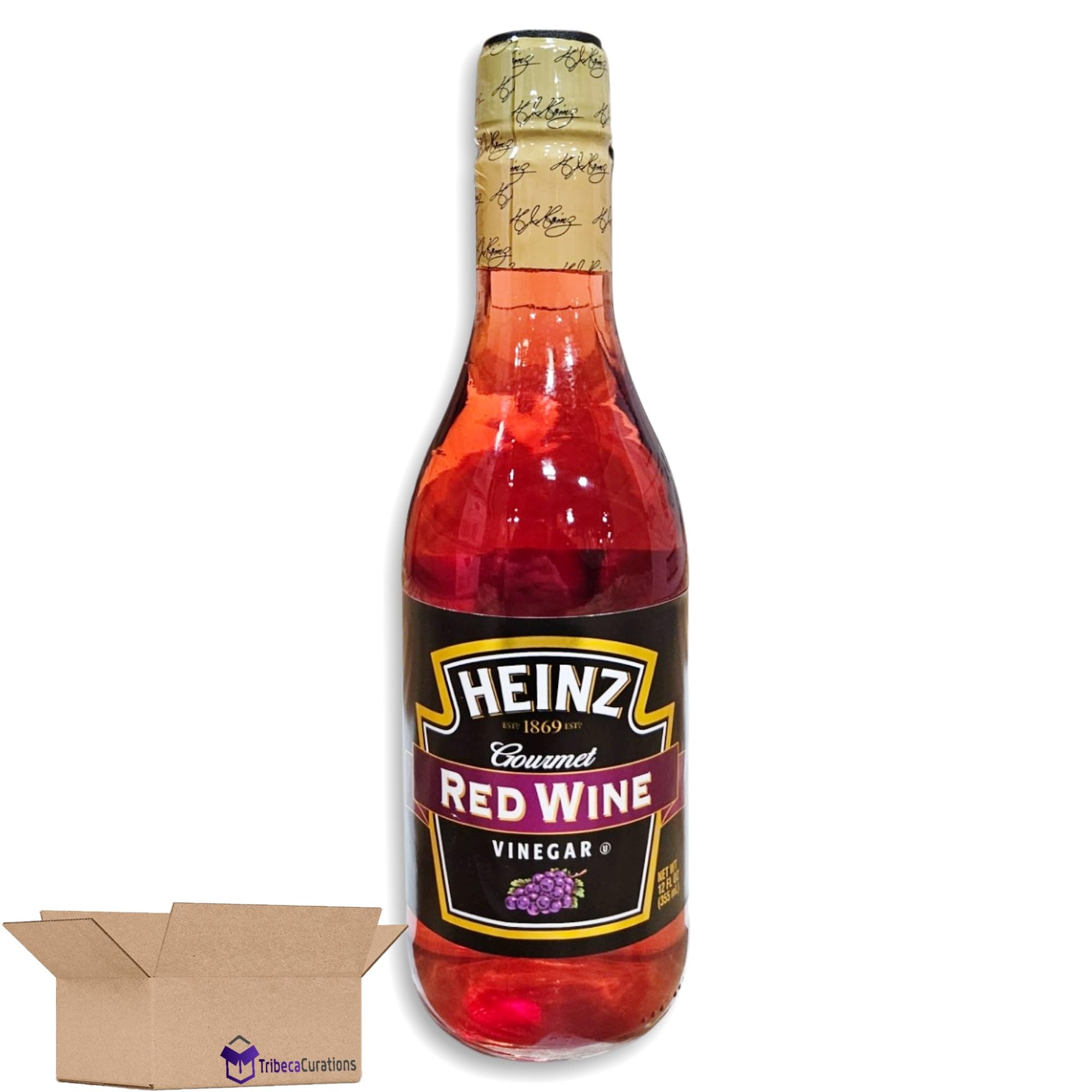Gourmet Red Wine Vinegar Value Pack   | 12 Fl Oz | Pack of 4 3