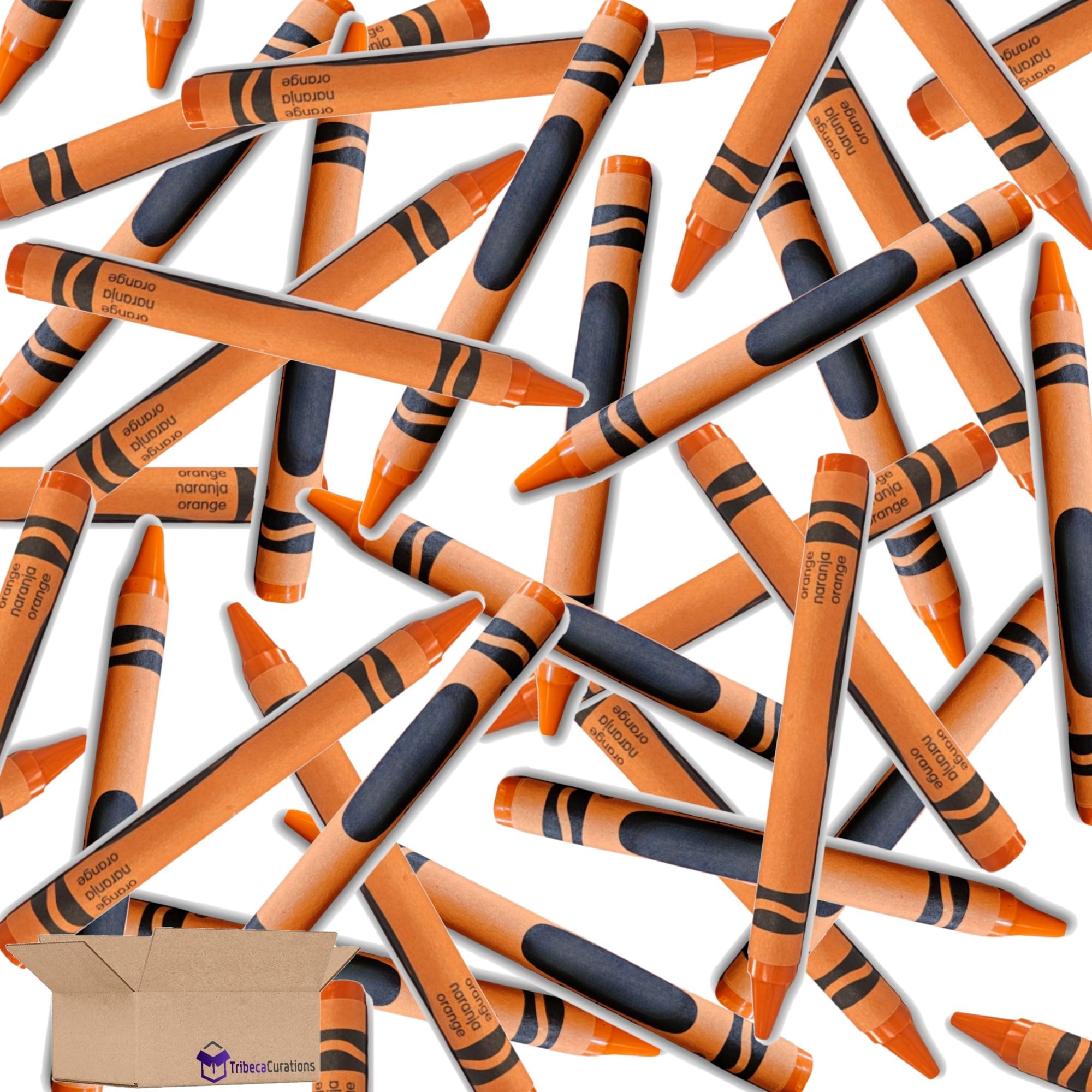 Orange Crayon Bulk Value Pack   | 100 Count 4