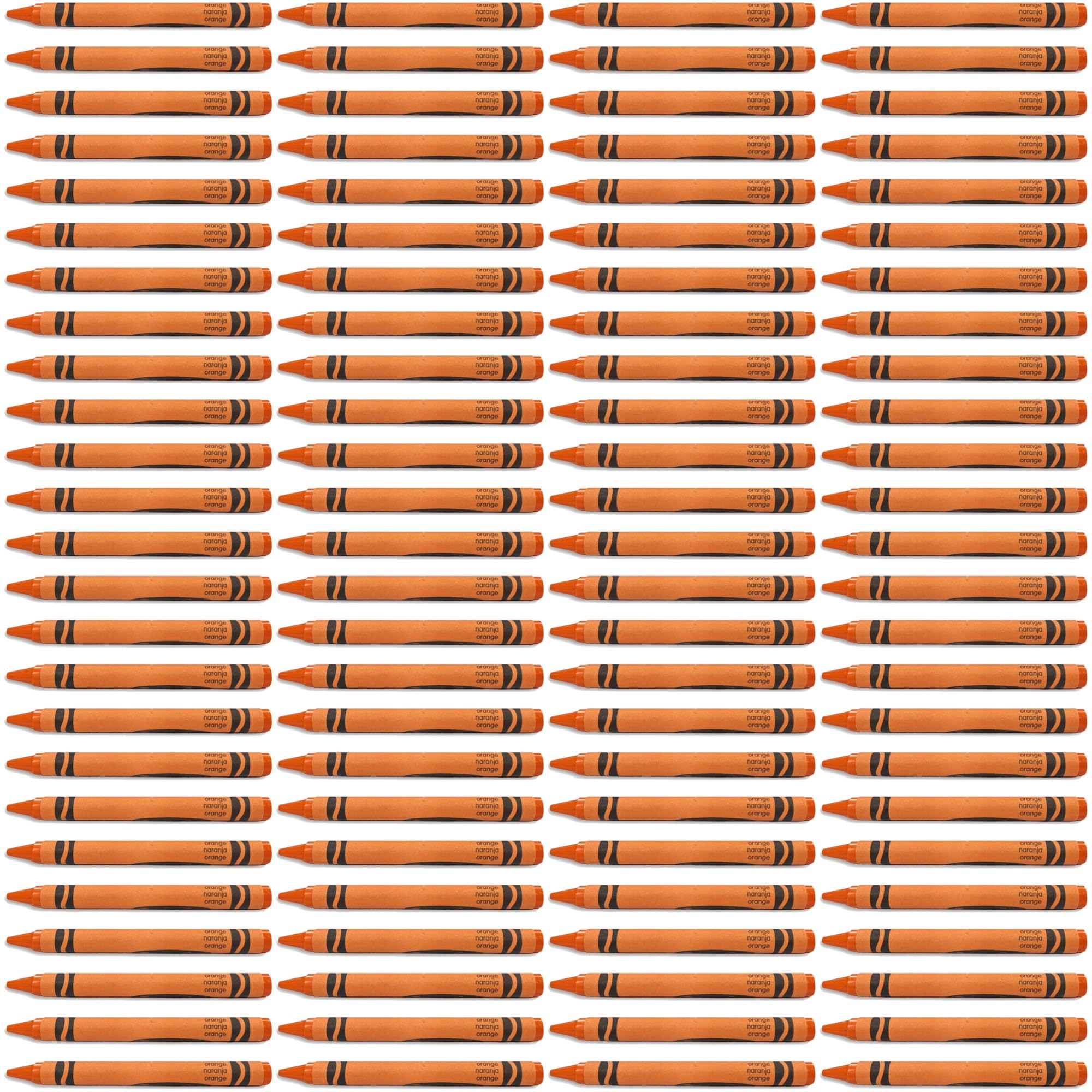 Orange Crayon Bulk Value Pack   | 100 Count 5