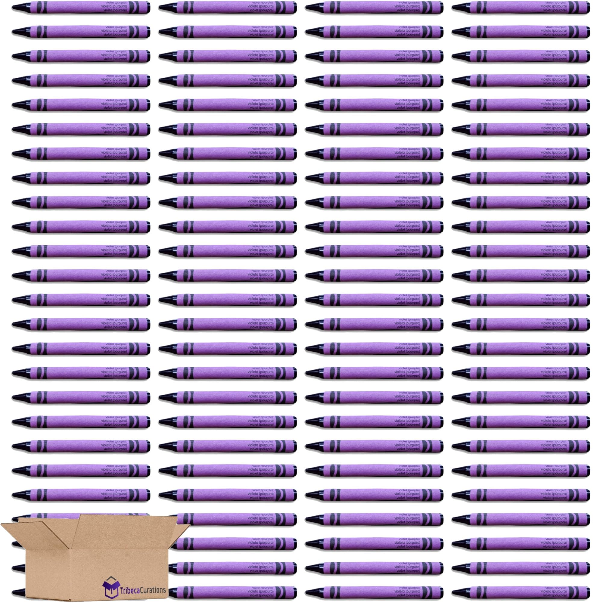 Violet (Purple) Crayon Bulk Value Pack   | 100 Count 2