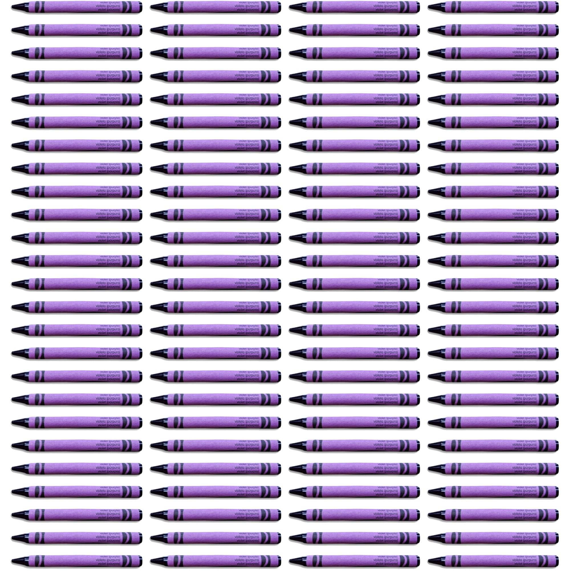 Violet (Purple) Crayon Bulk Value Pack   | 100 Count 5
