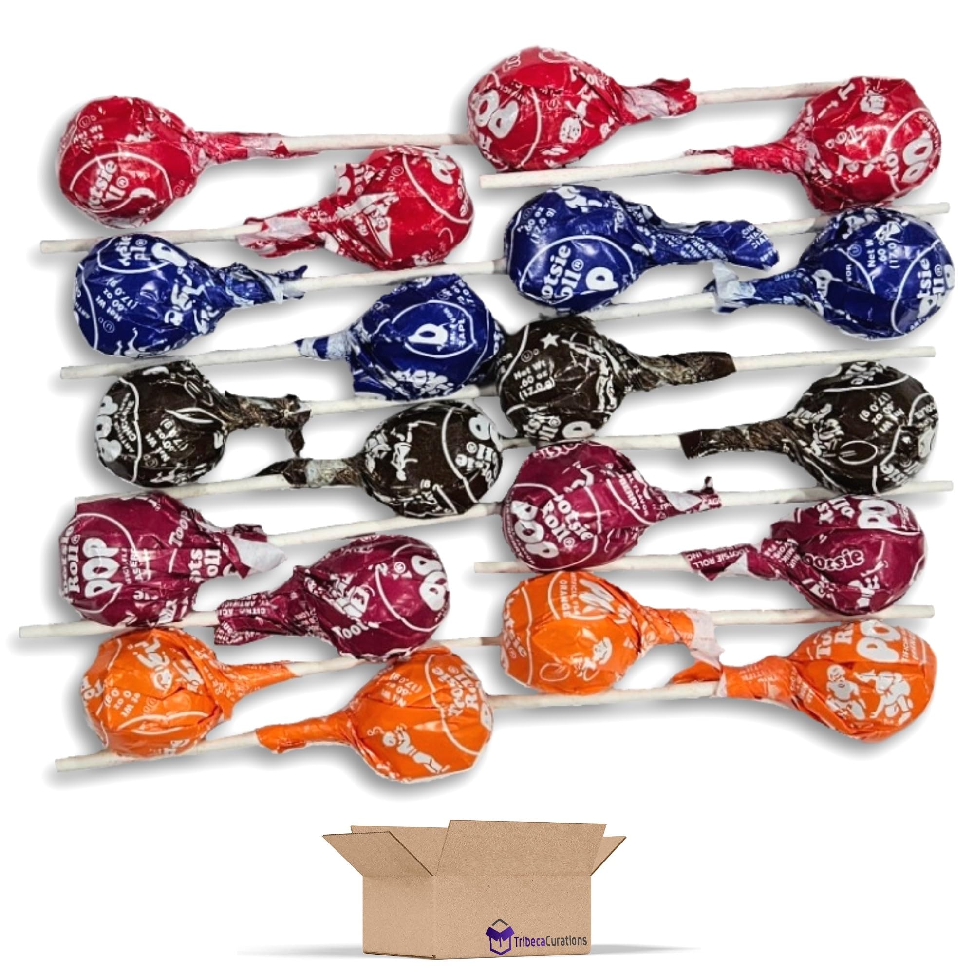 Chocolate Candy Filled Lollipops Bulk Value Pack   | Cherry, Chocolate, Grape Orange, Raspberry | 3 Pounds 4