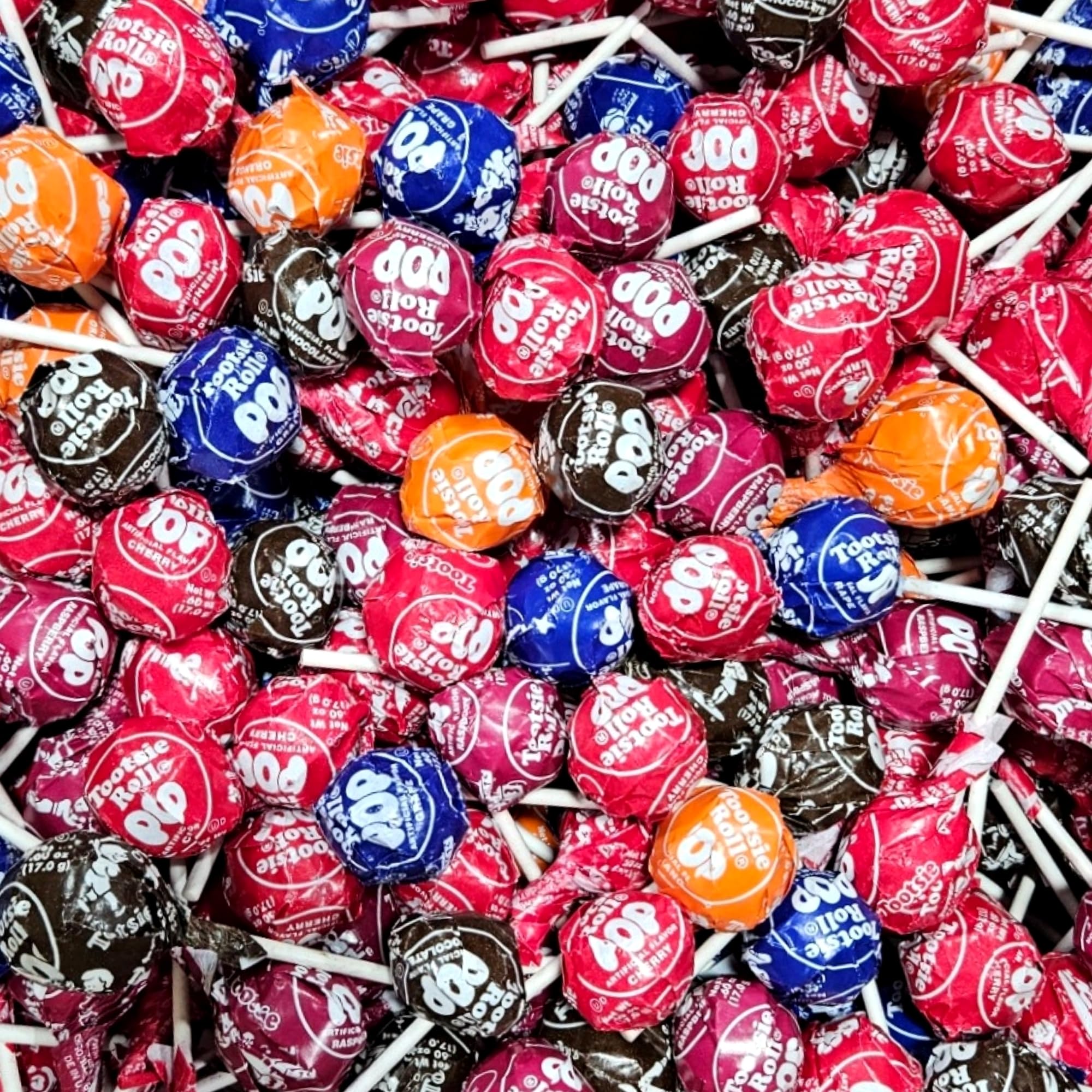 Chocolate Candy Filled Lollipops Bulk Value Pack   | Cherry, Chocolate, Grape Orange, Raspberry | 3 Pounds 5