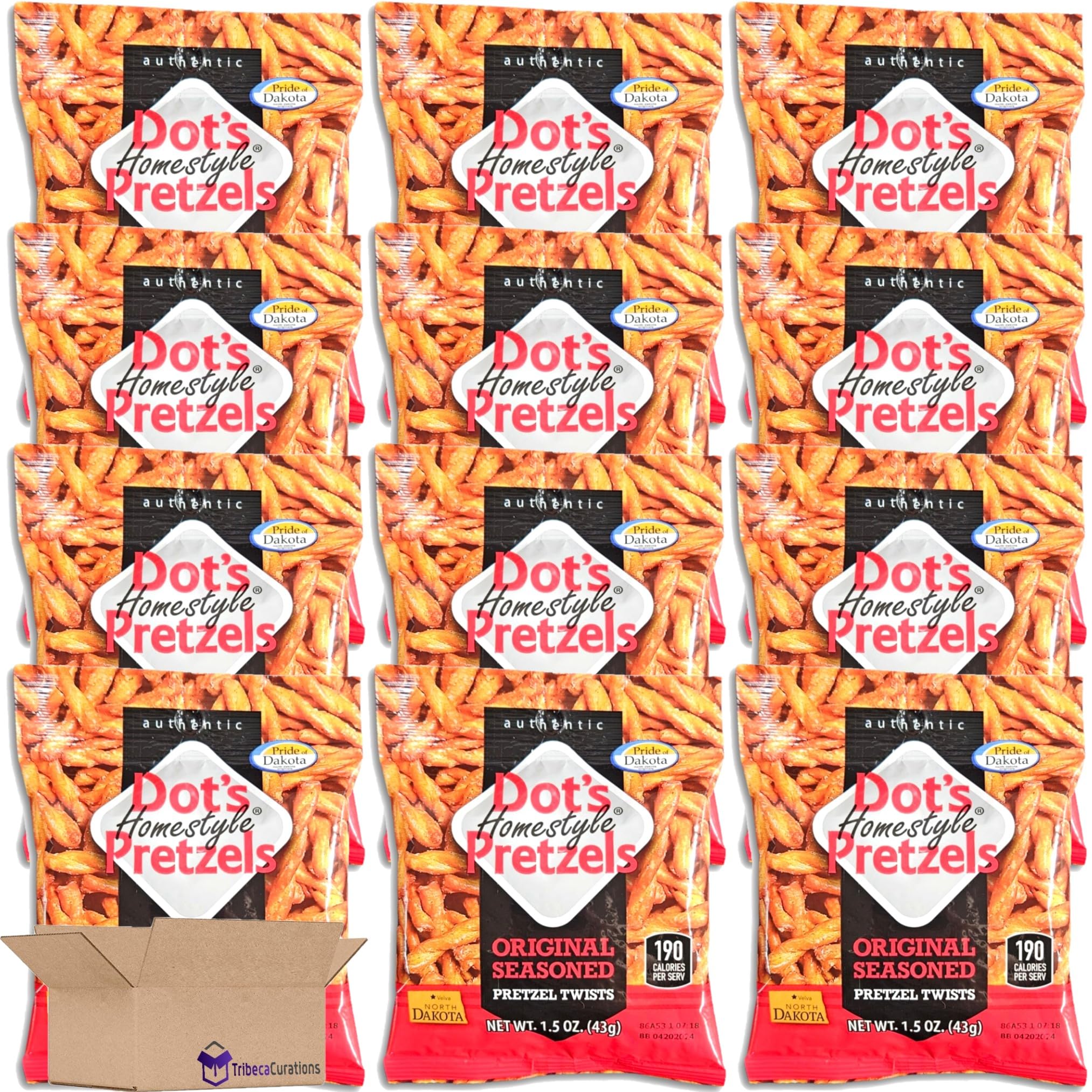 Dot's Pretzels Original Seasoned Pretzel Twists Value Pack   1.5 Ounce | Pack of 12 2