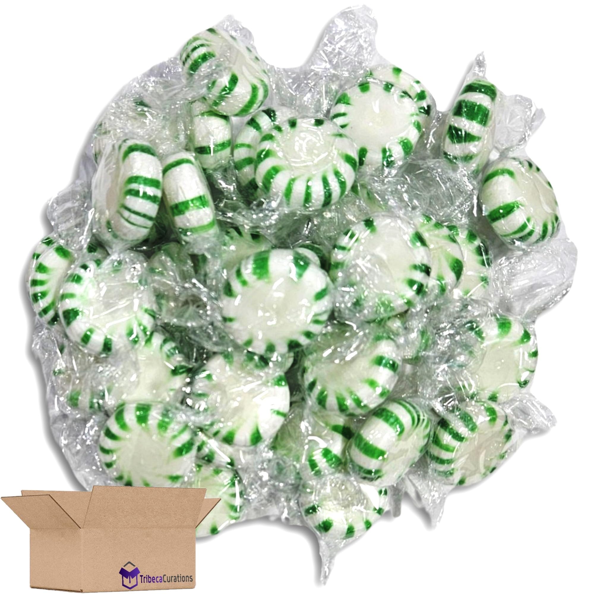 Green & White Individually Wrapped Spearmint Starlight Mints Bulk 6 Pounds 3