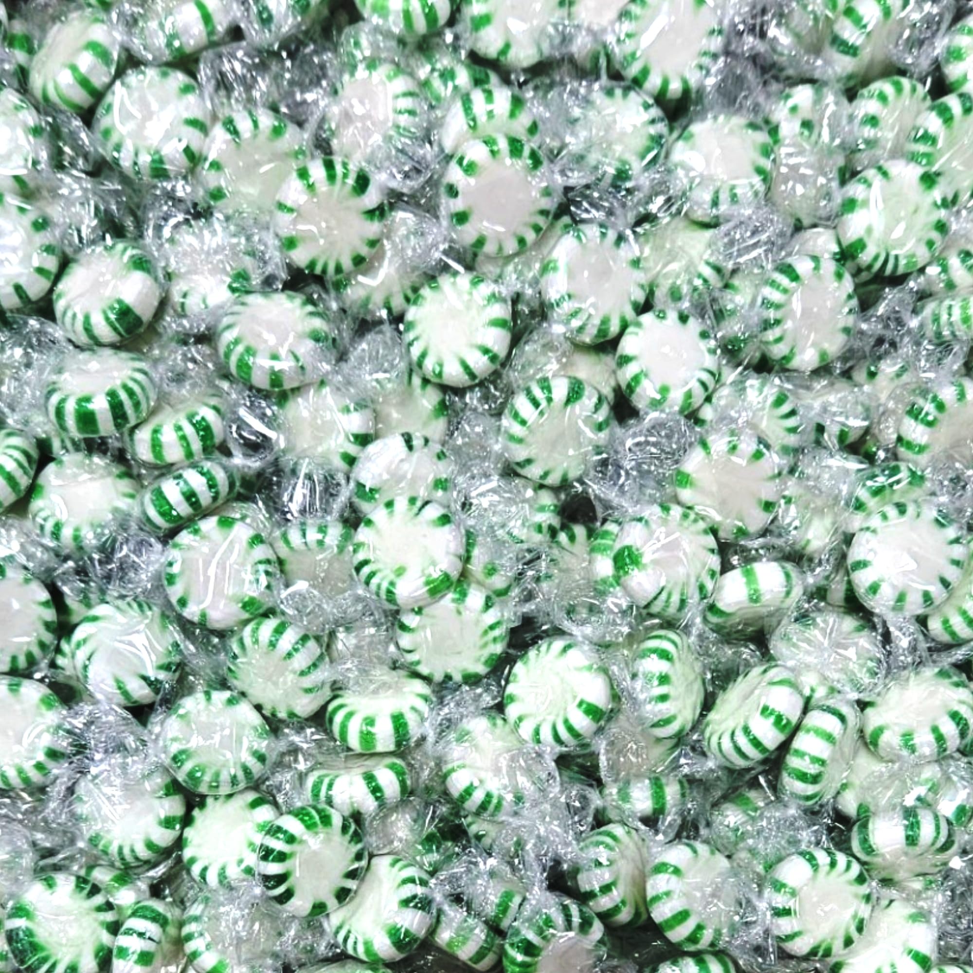 Green & White Individually Wrapped Spearmint Starlight Mints Bulk 6 Pounds 2