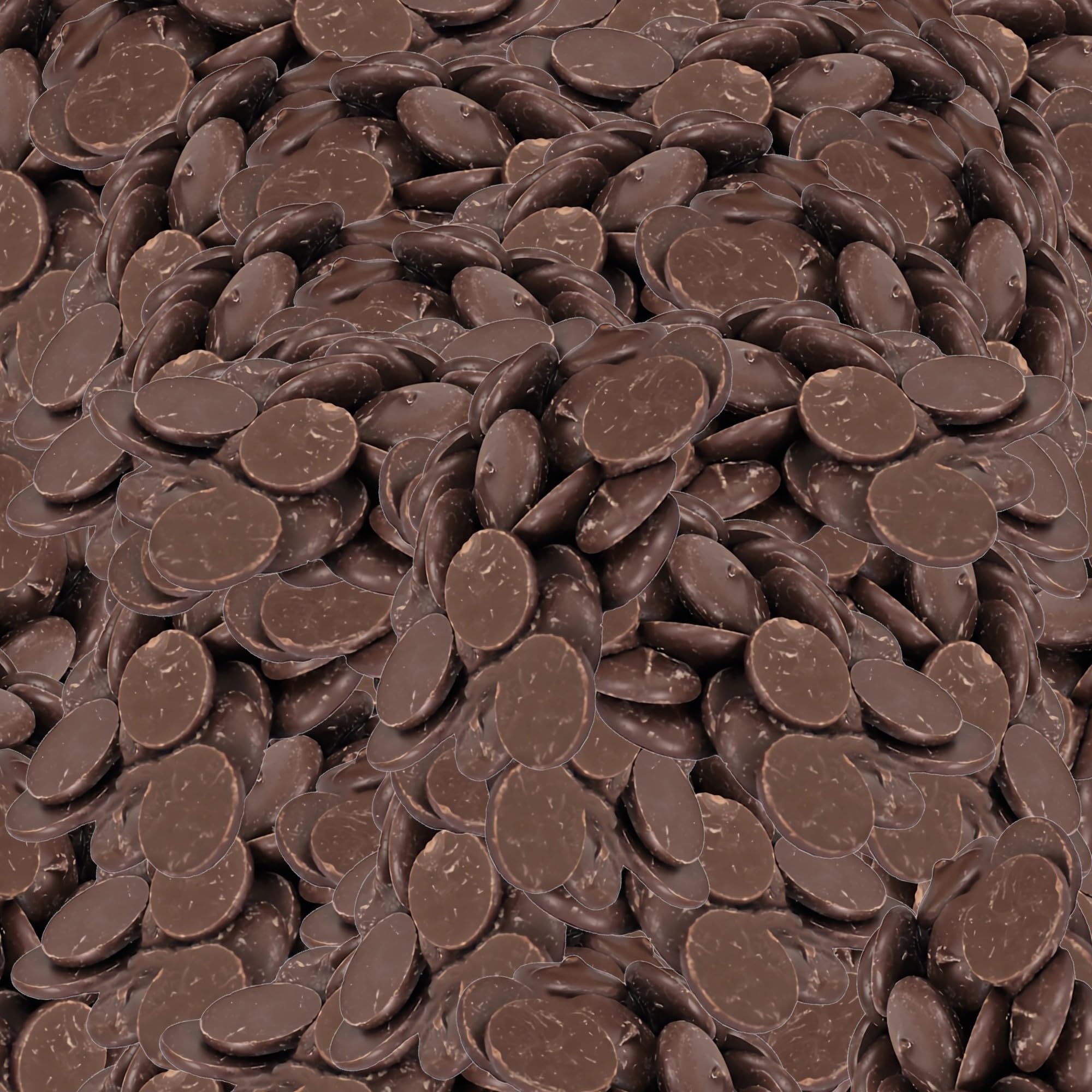 Carlotta's Authentic Confectionery 2lb. Merckens Dark Chocolate Wafers For Baking, Cooking, & Melting Value Pack 6