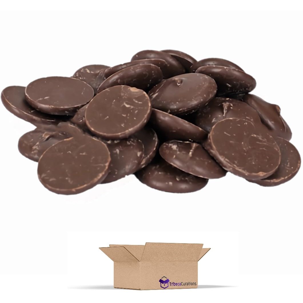 Carlotta's Authentic Confectionery 5lb. Merckens Dark Chocolate Wafers For Baking, Cooking, & Melting Value Pack 3