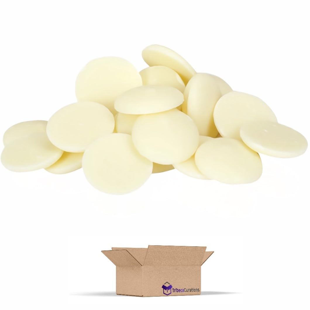 Carlotta's Authentic Confectionery Merckens White Chocolate Wafers 5 Lb. For Baking, Cooking, & Melting Value Pack 3