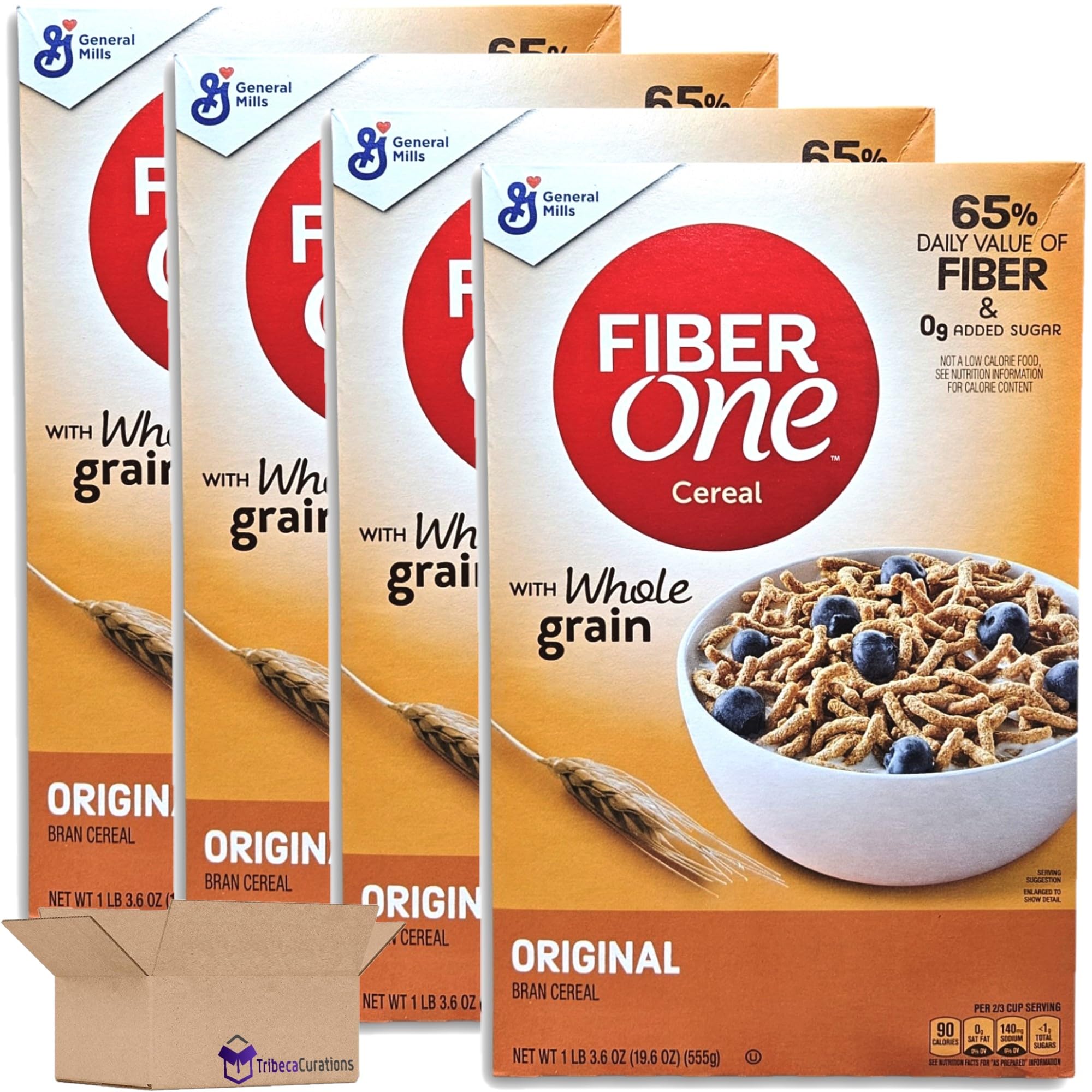 High Fiber One Bran Sticks Cereal Value Pack 19.6 Ounce Box | Pack of 4 2