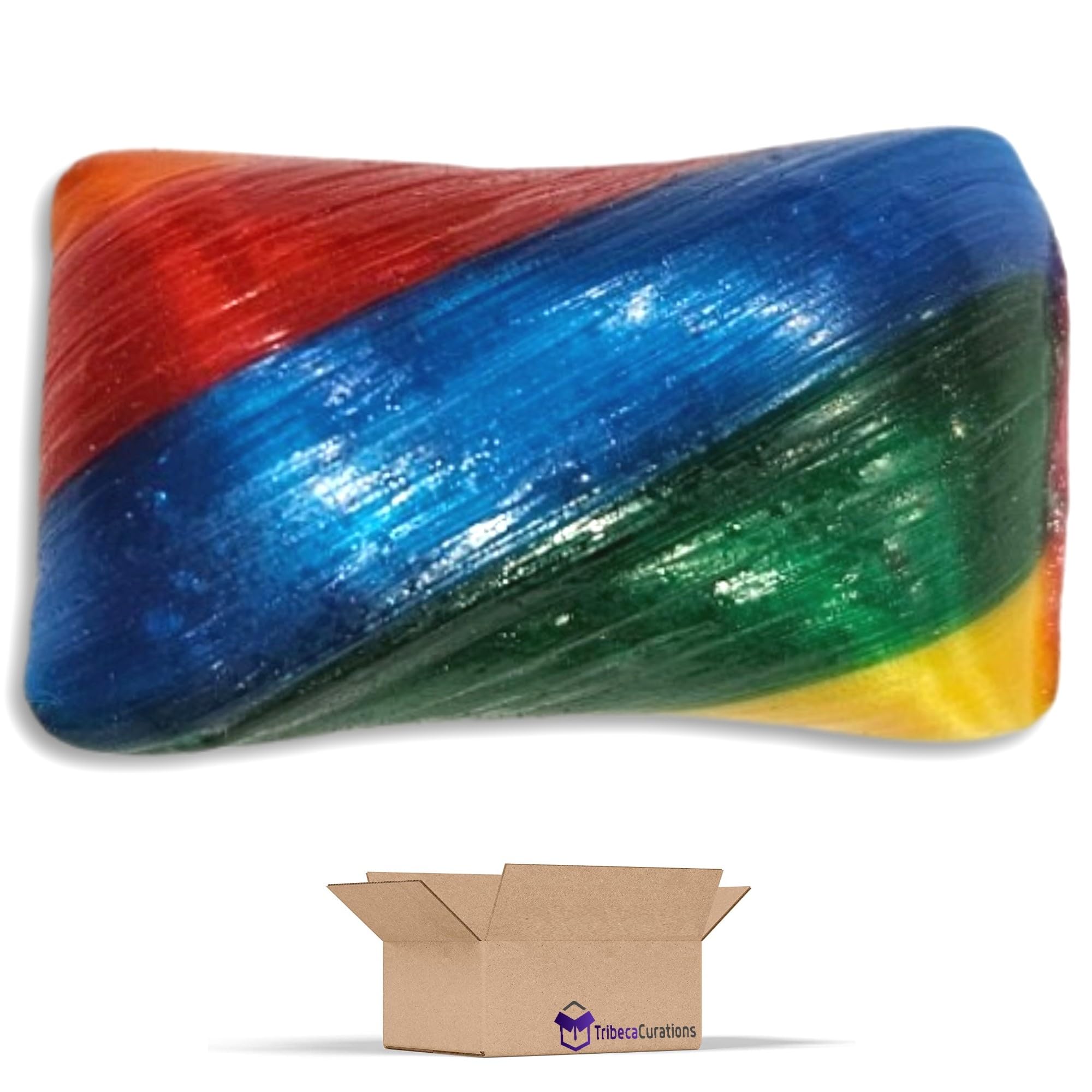 Rainbow Cylinder Mint Candy Twists, 1 Lb. 3